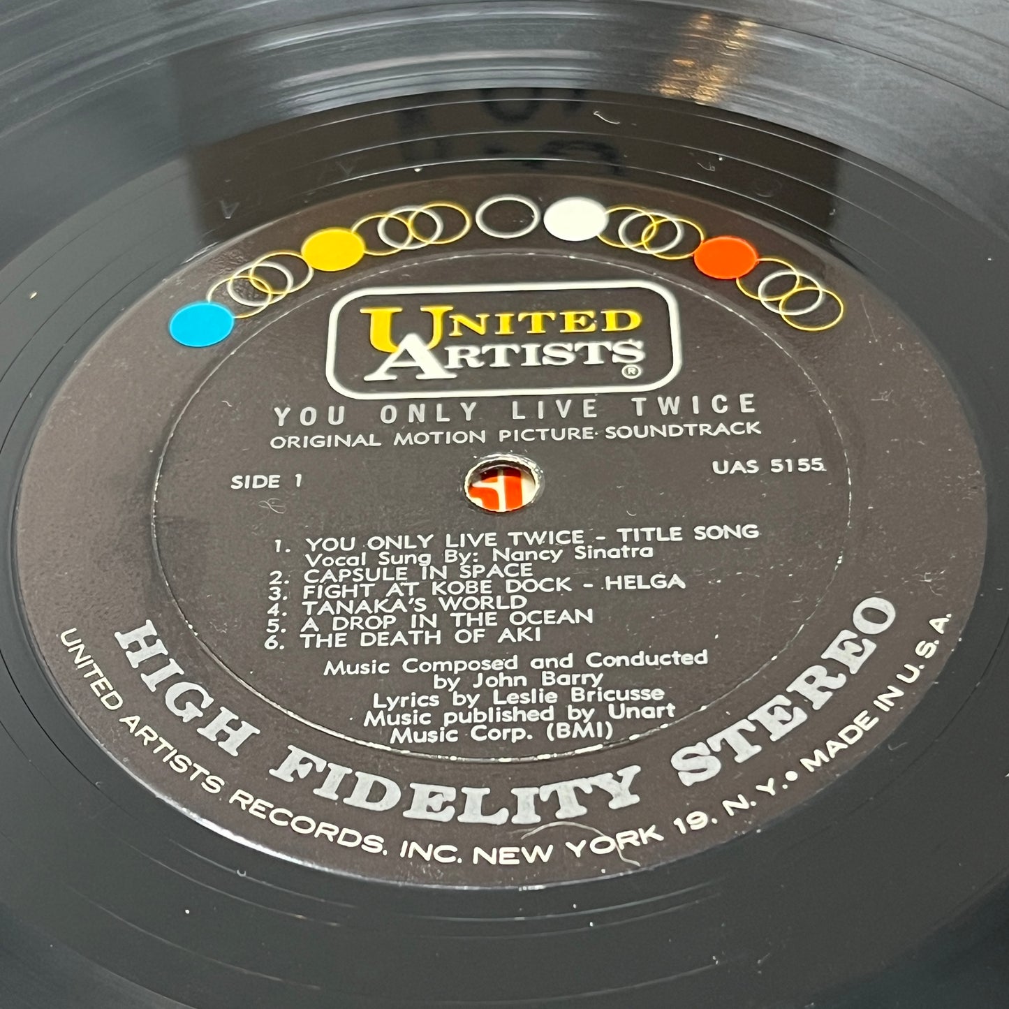 John Barry : You Only Live Twice (Original Motion Picture Soundtrack) (LP,Album,Stereo)