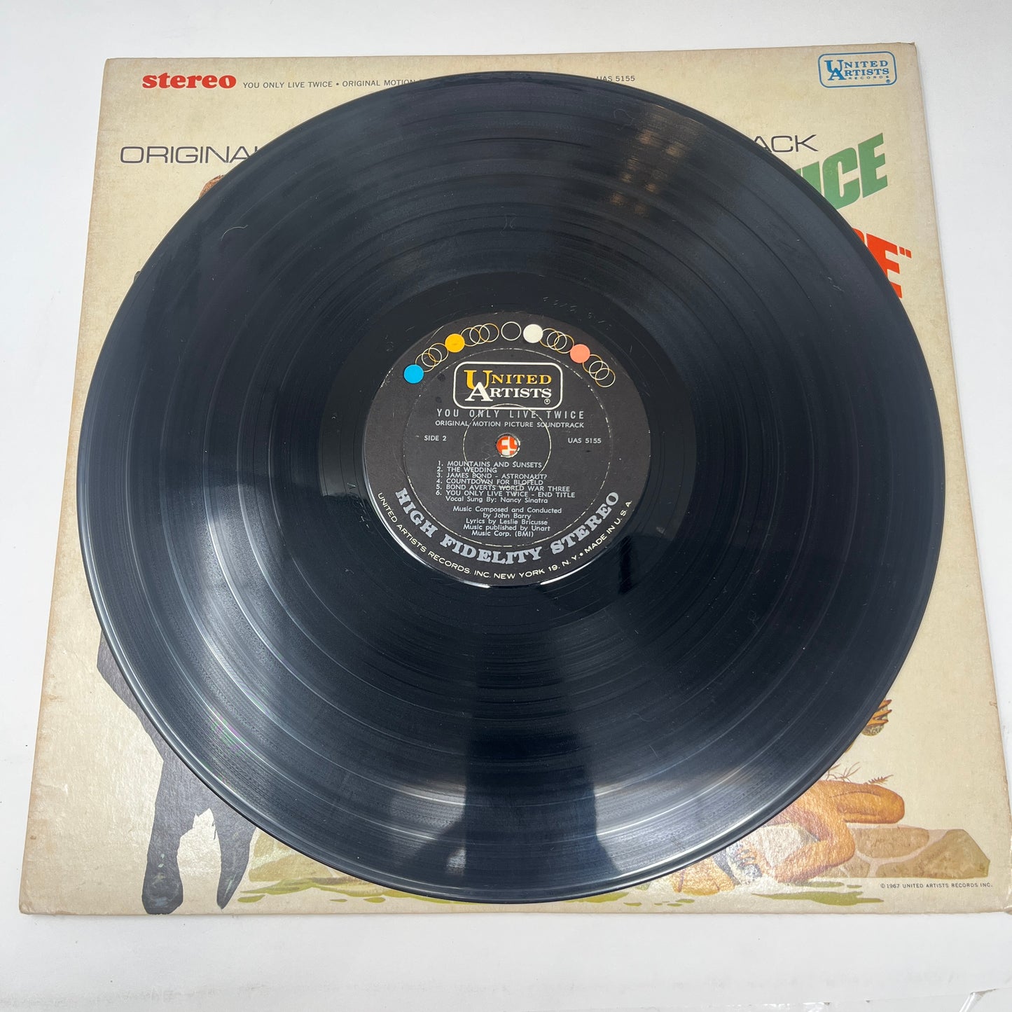 John Barry : You Only Live Twice (Original Motion Picture Soundtrack) (LP,Album,Stereo)