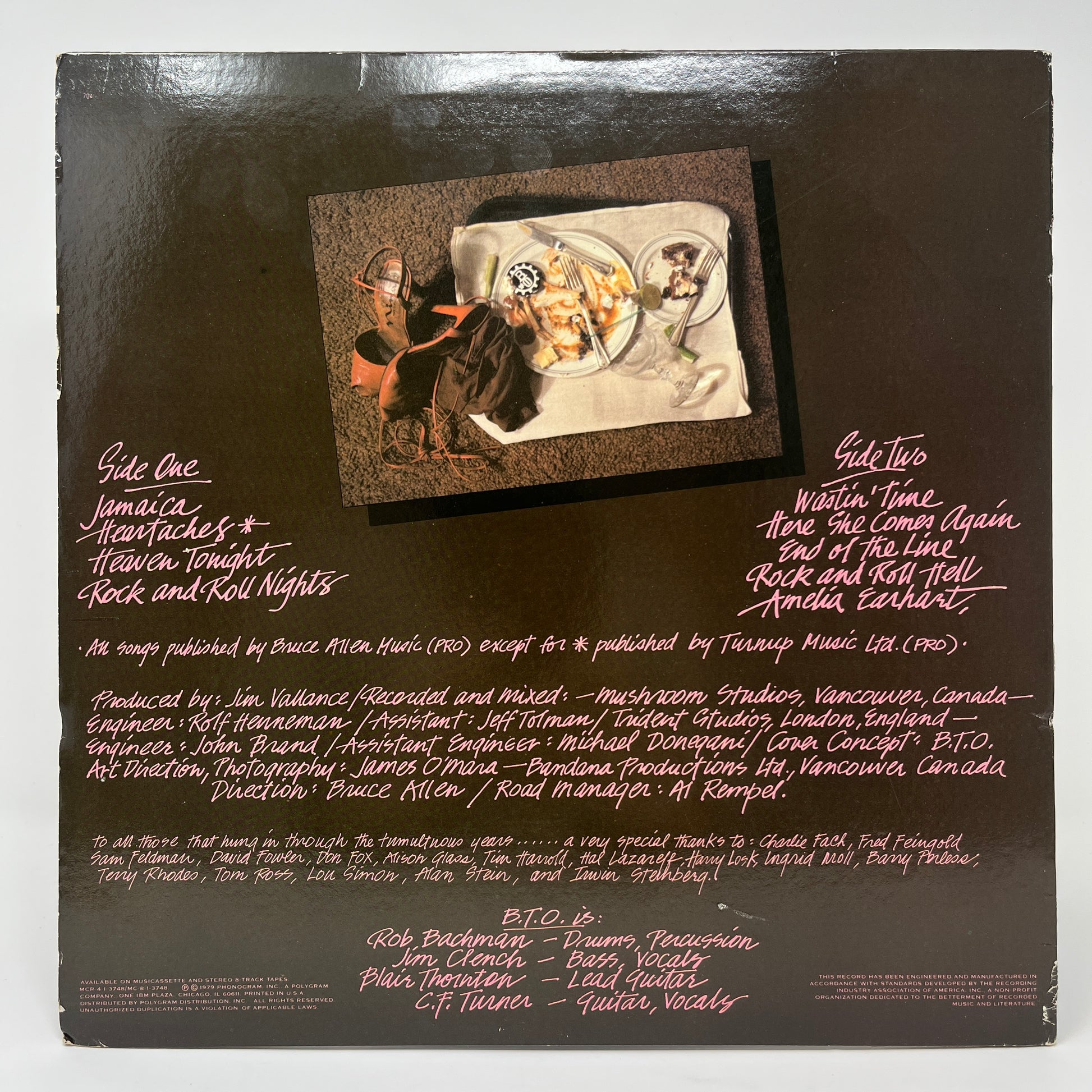 Bachman-Turner Overdrive : Rock N' Roll Nights (LP,Album,Stereo)