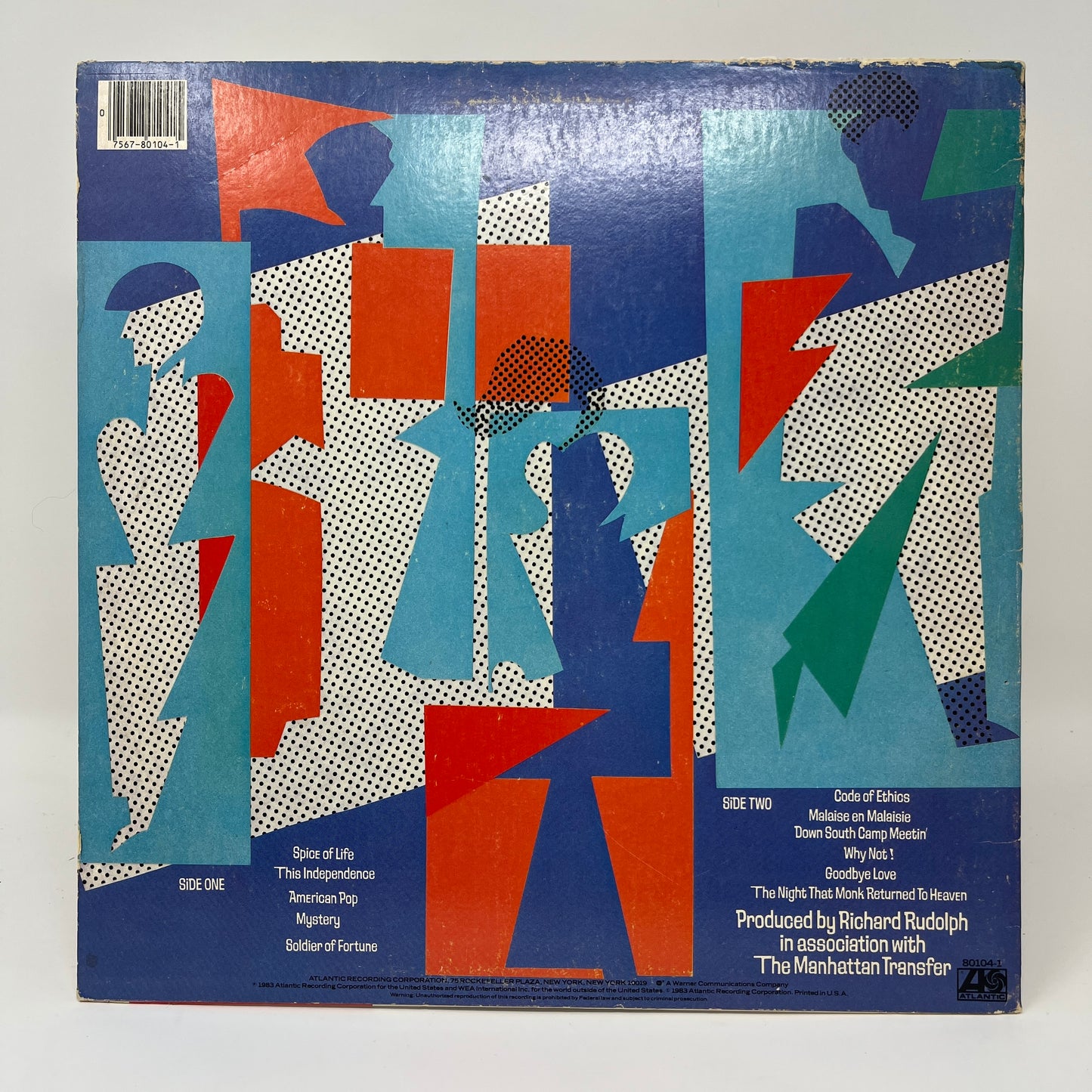 The Manhattan Transfer : Bodies And Souls (LP,Album)