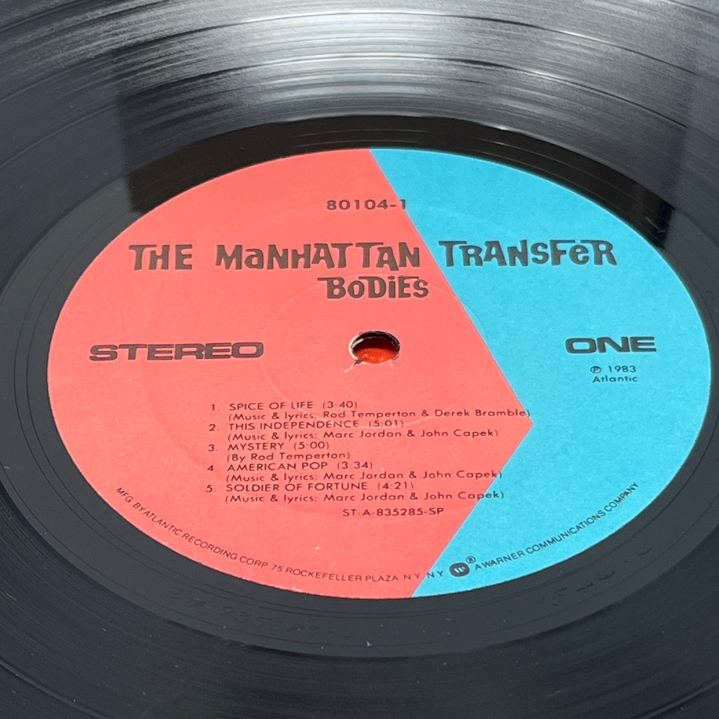 The Manhattan Transfer : Bodies And Souls (LP,Album)