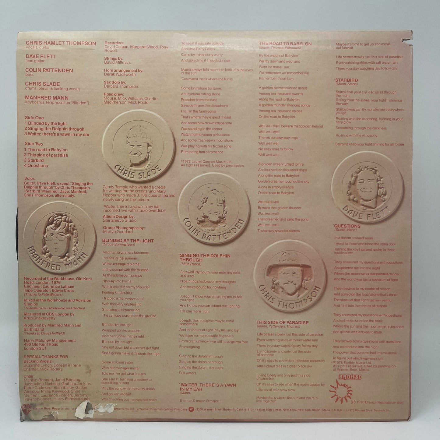 Manfred Mann's Earth Band : The Roaring Silence (LP,Album)