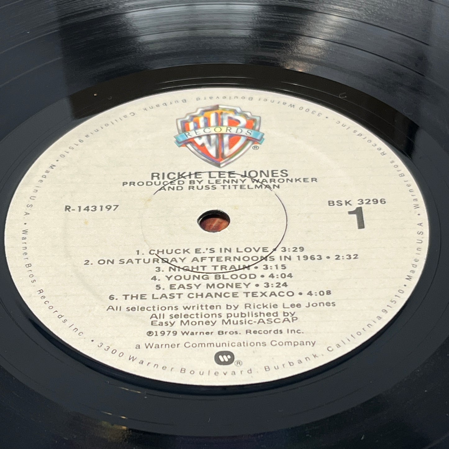 Rickie Lee Jones : Rickie Lee Jones (LP,Album,Club Edition)