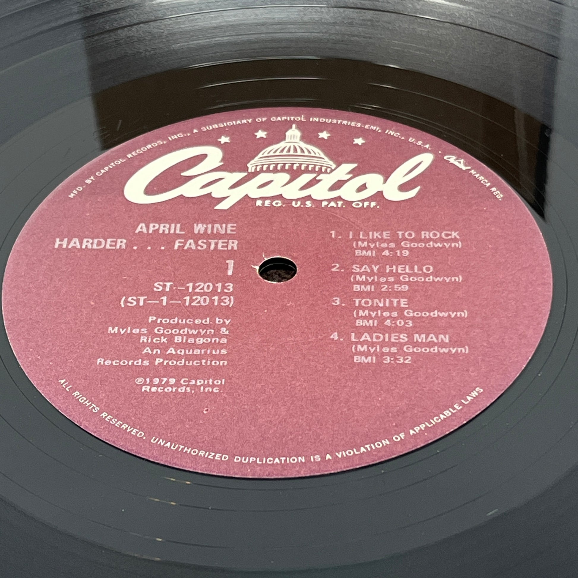 April Wine : Harder.....Faster (LP,Album)