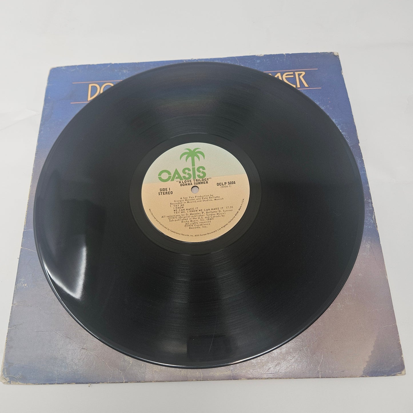 Donna Summer : A Love Trilogy (LP,Album,Partially Mixed,Stereo)