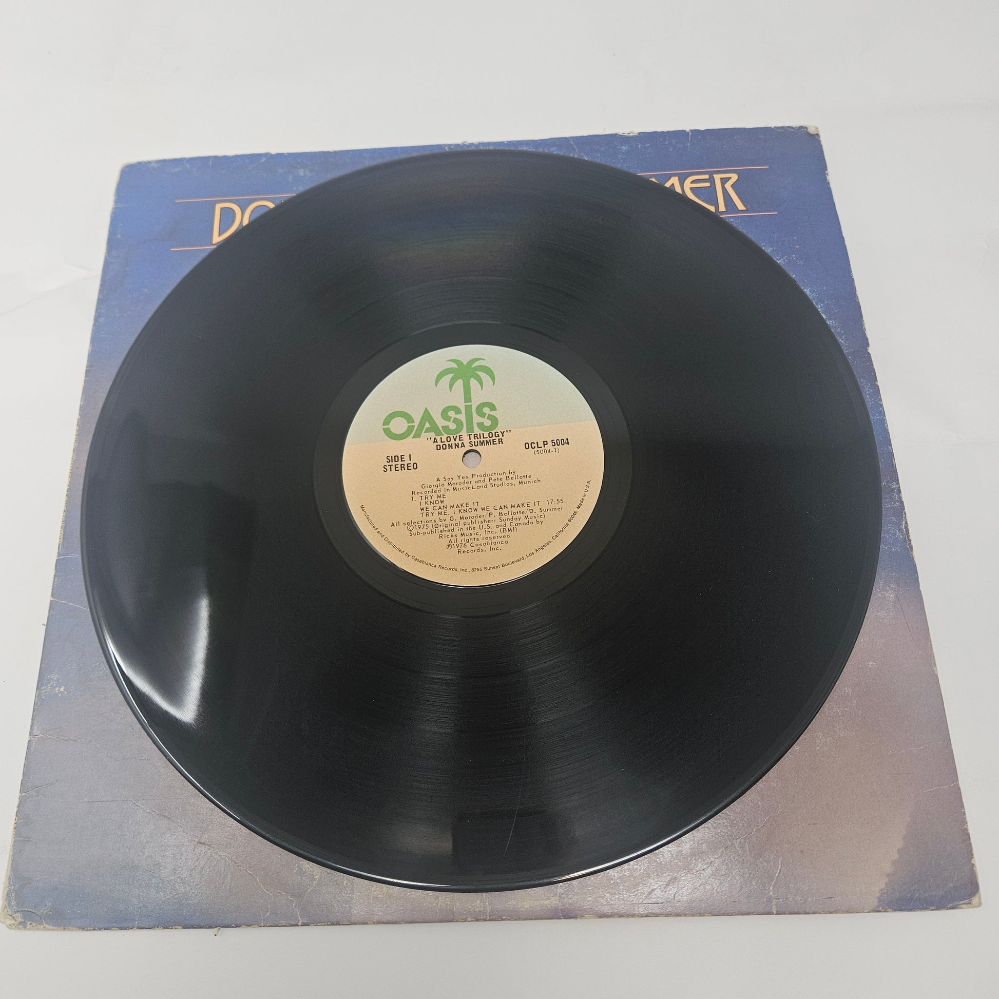 Donna Summer : A Love Trilogy (LP,Album,Partially Mixed,Stereo)