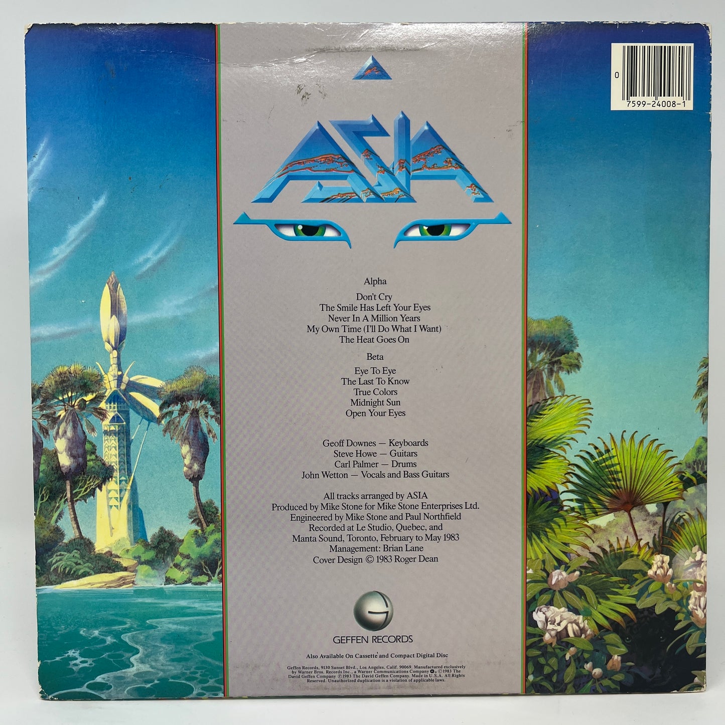 Asia (2) : Alpha (LP,Album,Stereo)