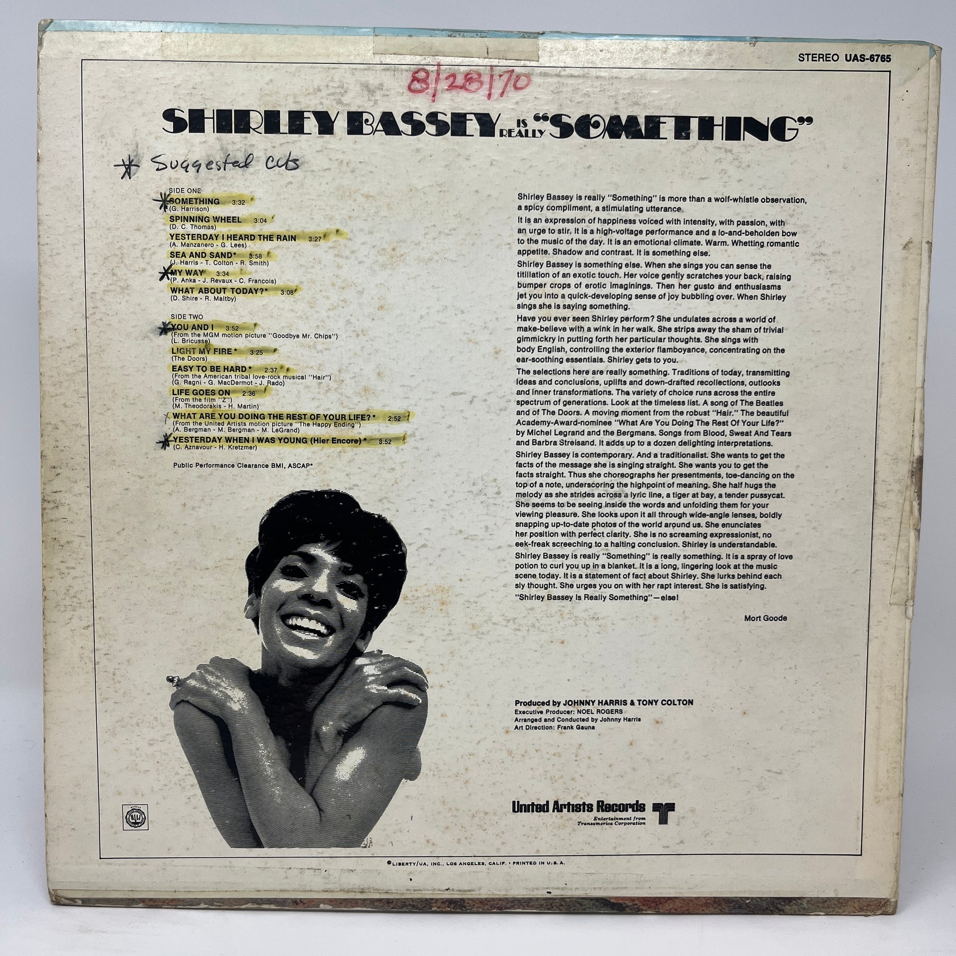 Shirley Bassey : Is Really "Something" (LP,Album)