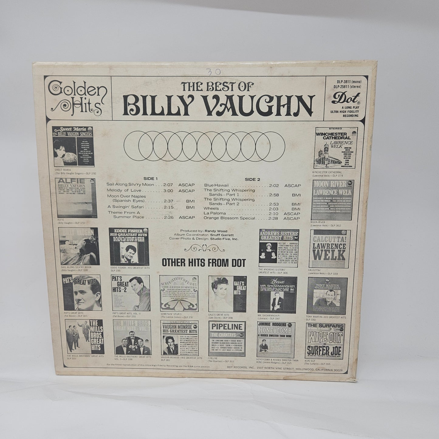 Billy Vaughn : Golden Hits: The Best Of Billy Vaughn (LP,Compilation,Stereo)
