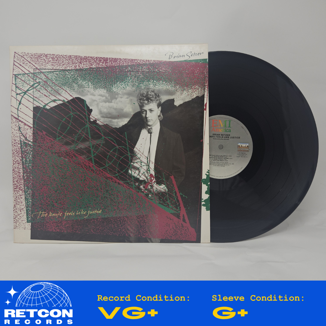 Brian Setzer : The Knife Feels Like Justice (LP,Album,Stereo)
