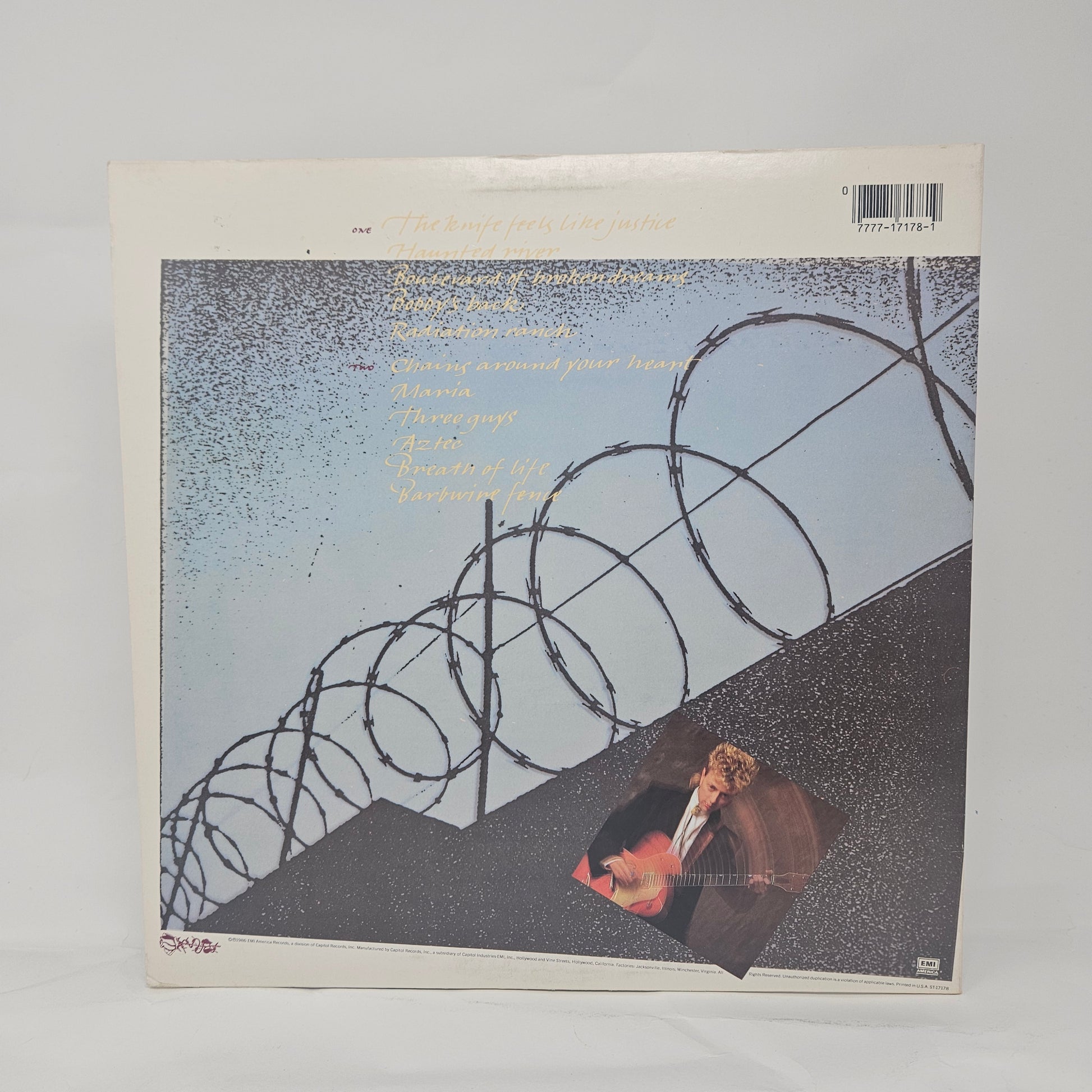 Brian Setzer : The Knife Feels Like Justice (LP,Album,Stereo)