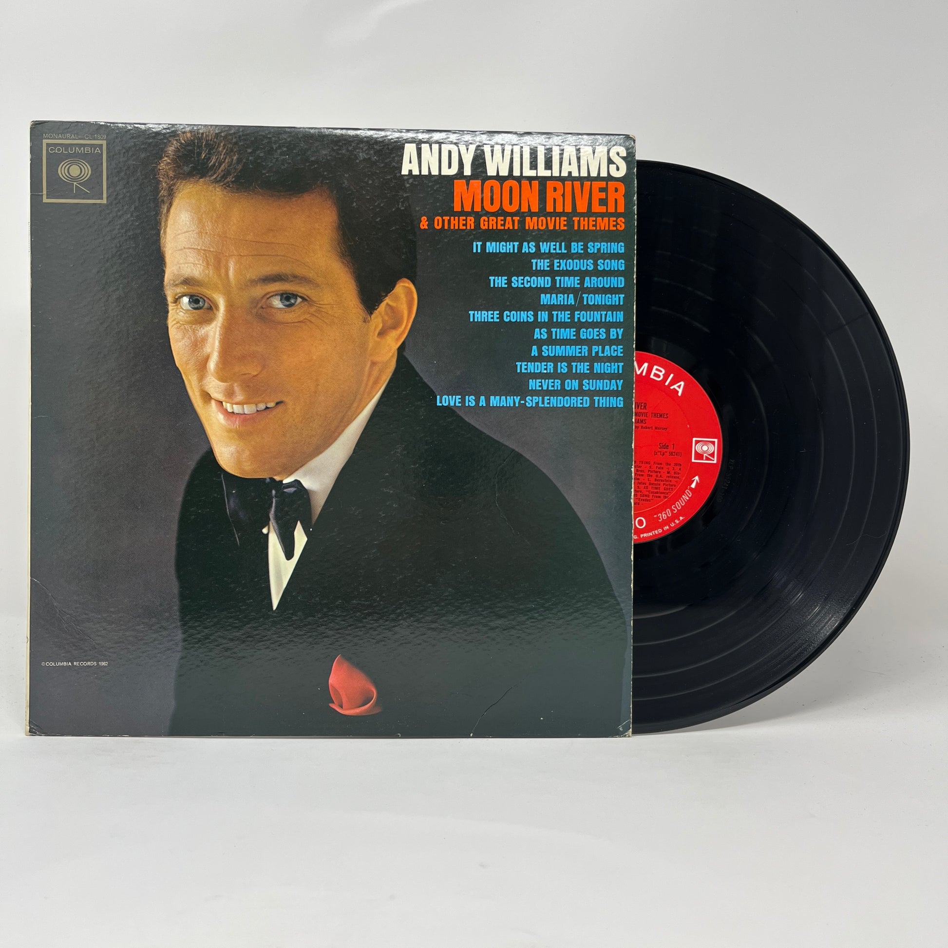 Andy Williams : Moon River & Other Great Movie Themes (LP,Repress,Mono)