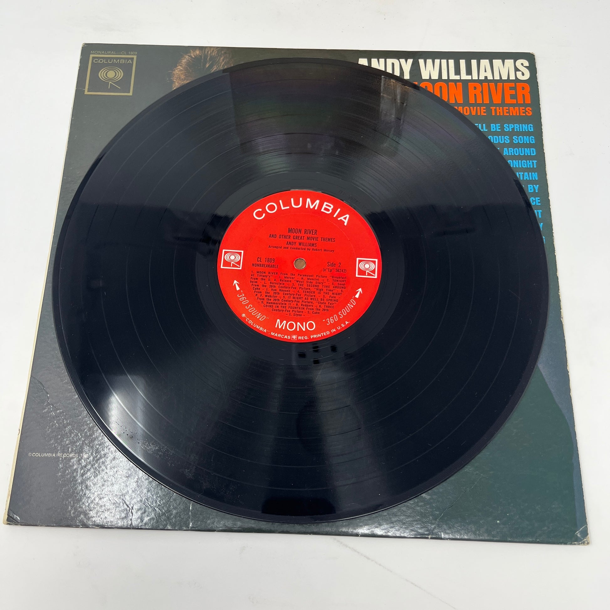 Andy Williams : Moon River & Other Great Movie Themes (LP,Repress,Mono)