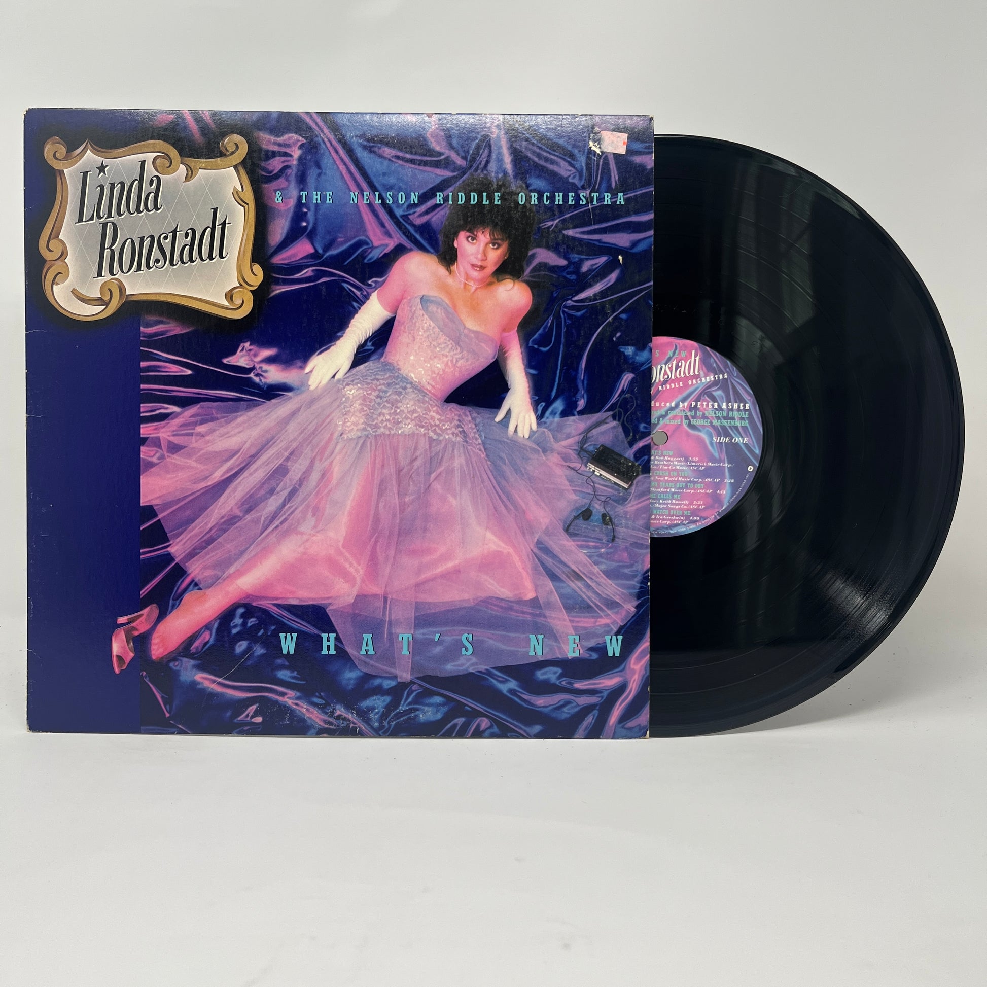 Linda Ronstadt & Nelson Riddle And His Orchestra : What's New (LP,Album,Stereo)