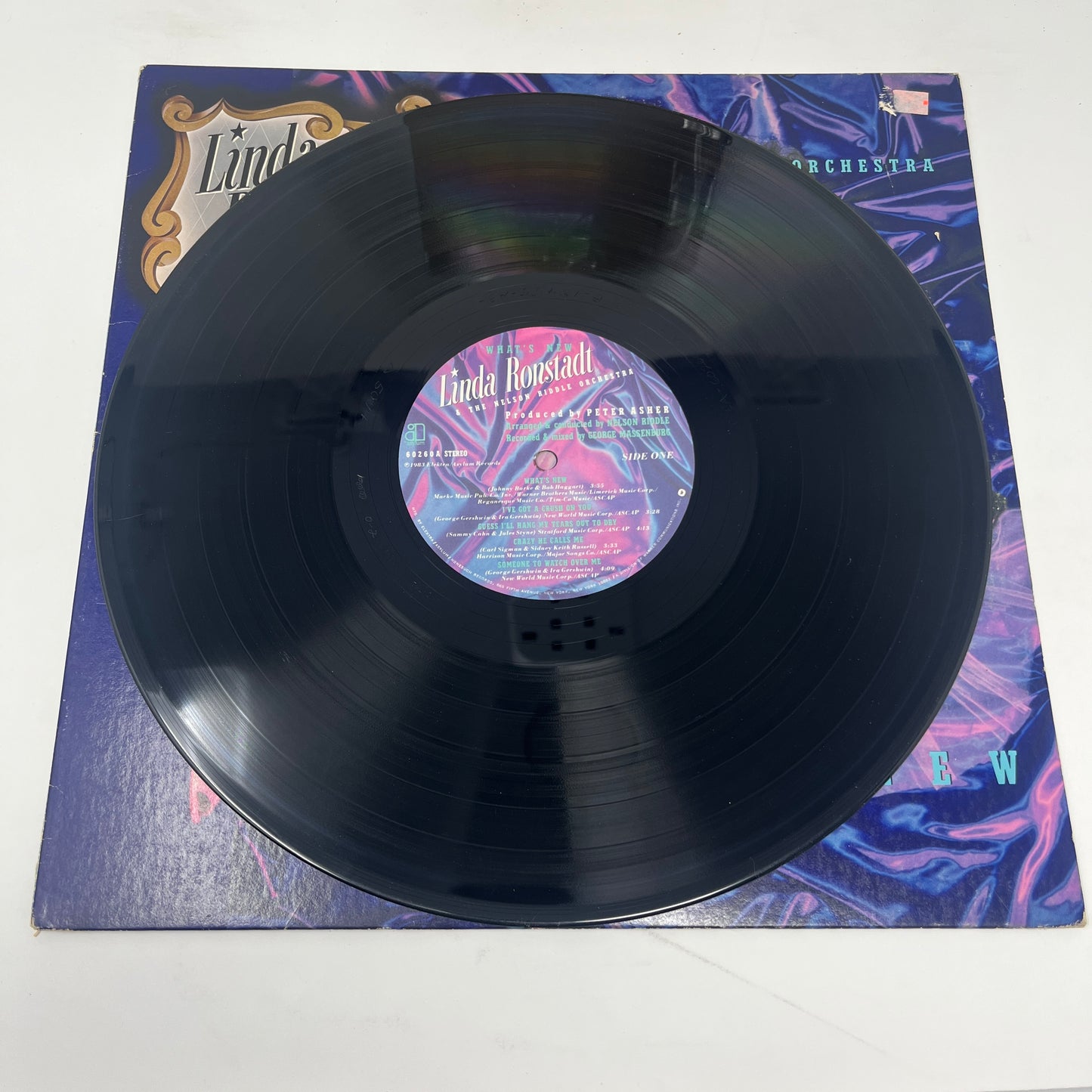 Linda Ronstadt & Nelson Riddle And His Orchestra : What's New (LP,Album,Stereo)