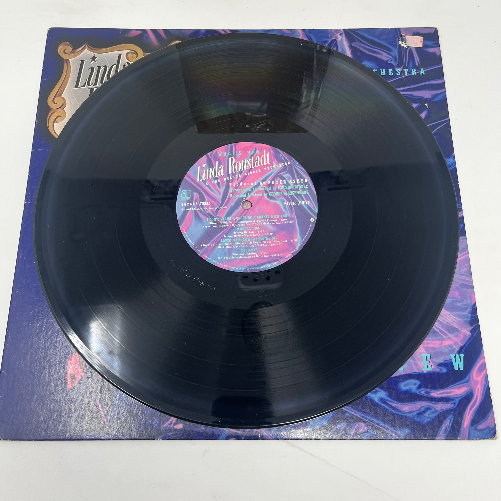 Linda Ronstadt & Nelson Riddle And His Orchestra : What's New (LP,Album,Stereo)