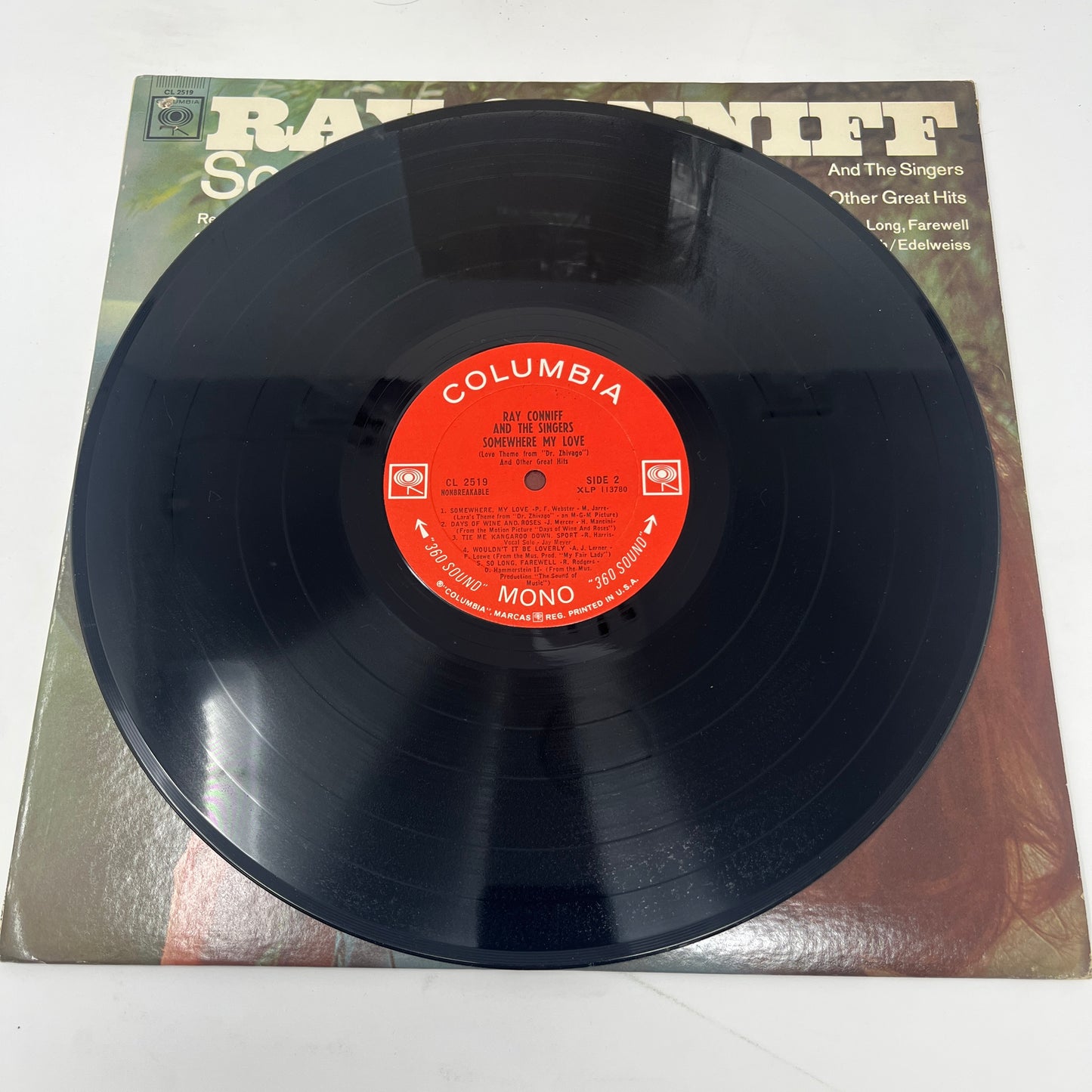 Ray Conniff And The Singers : Somewhere My Love and Other Great Hits (LP,Album,Mono)