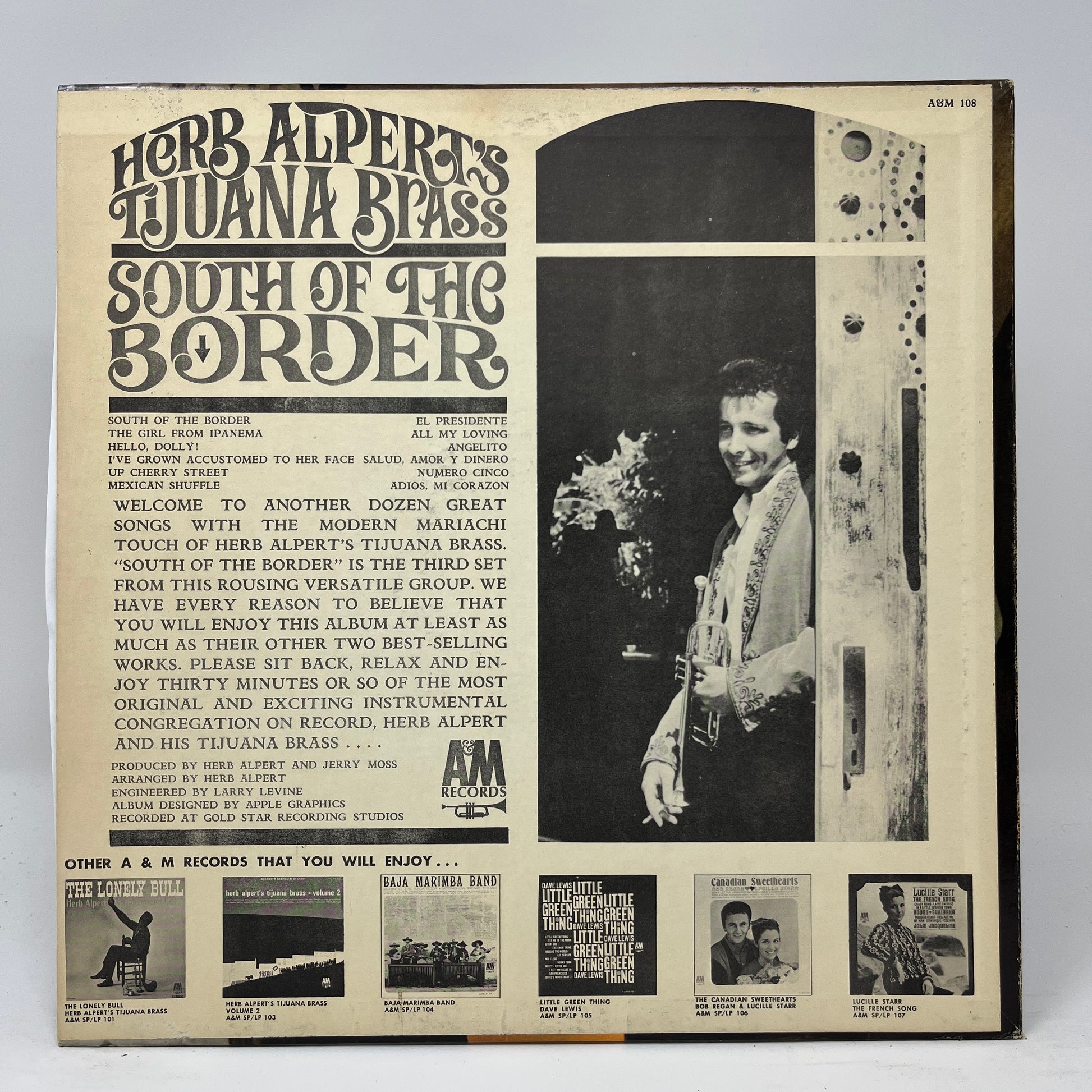 Herb Alpert & The Tijuana Brass : South Of The Border (LP,Album,Stereo)