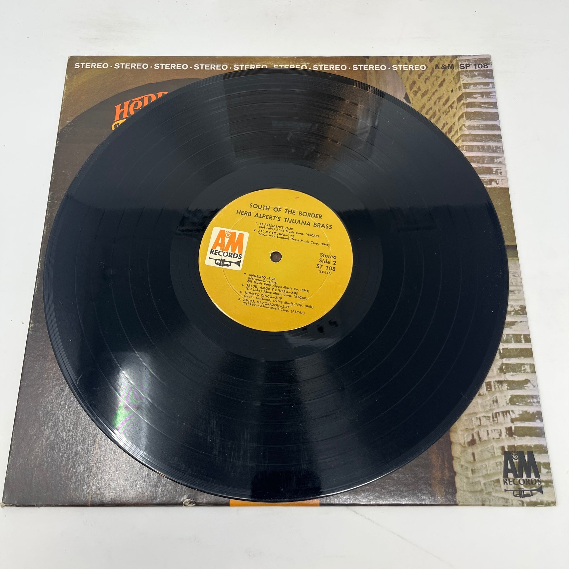 Herb Alpert & The Tijuana Brass : South Of The Border (LP,Album,Stereo)