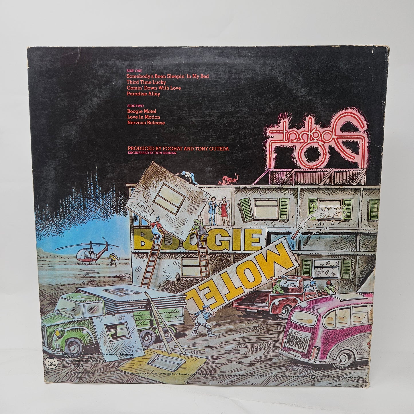 Foghat : Boogie Motel (LP,Album,Club Edition)