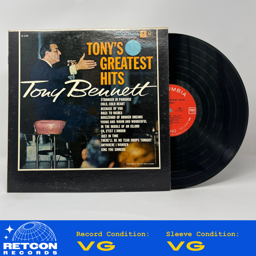 Tony Bennett : Tony's Greatest Hits (LP,Compilation,Reissue,Mono)