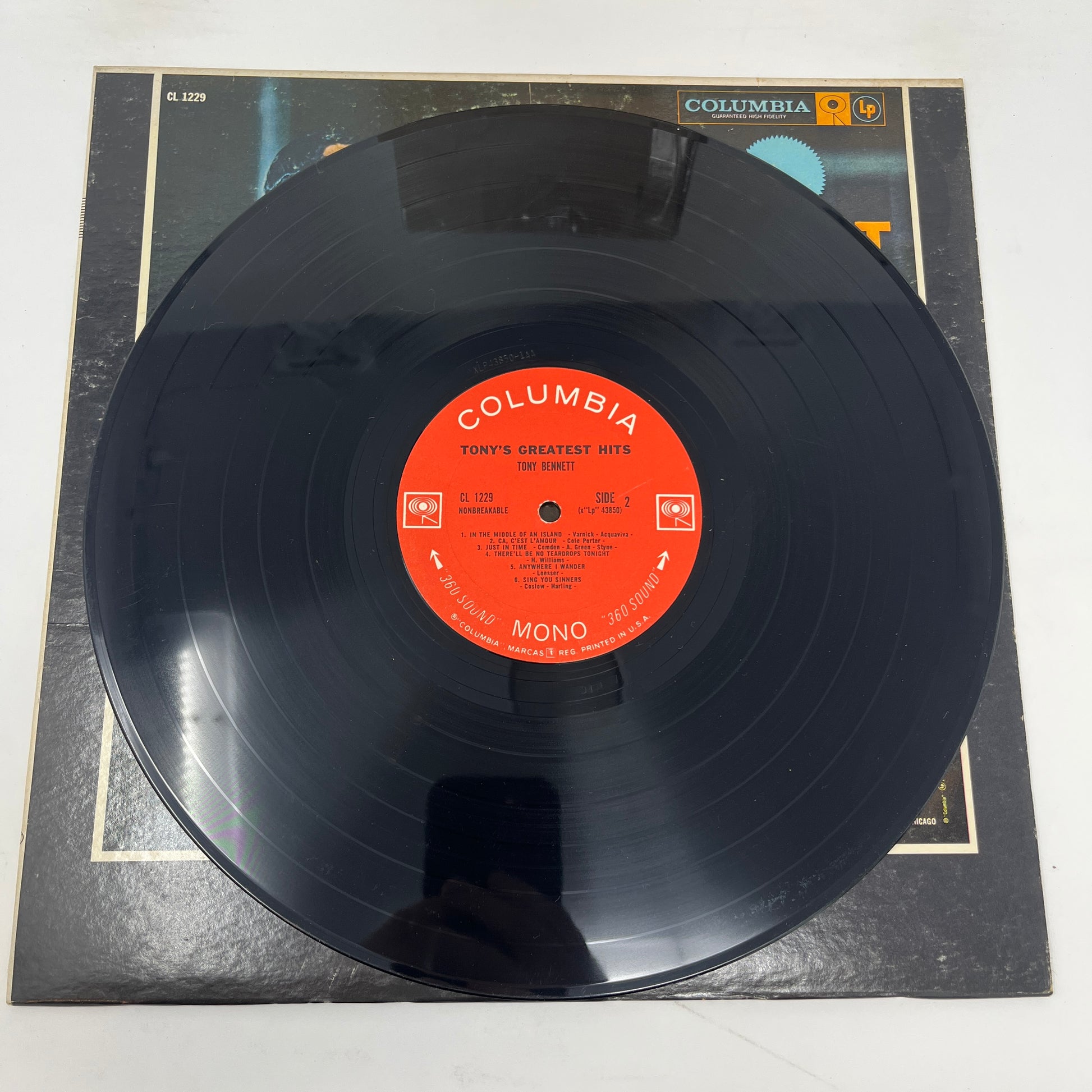 Tony Bennett : Tony's Greatest Hits (LP,Compilation,Reissue,Mono)