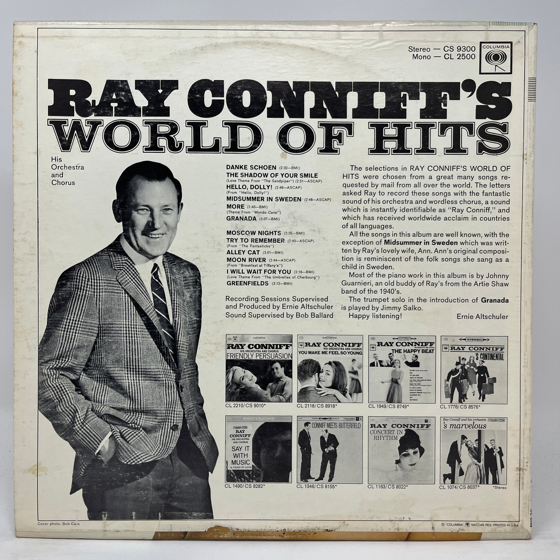 Ray Conniff And His Orchestra & Chorus : Ray Conniff's World Of Hits (LP,Album,Mono)
