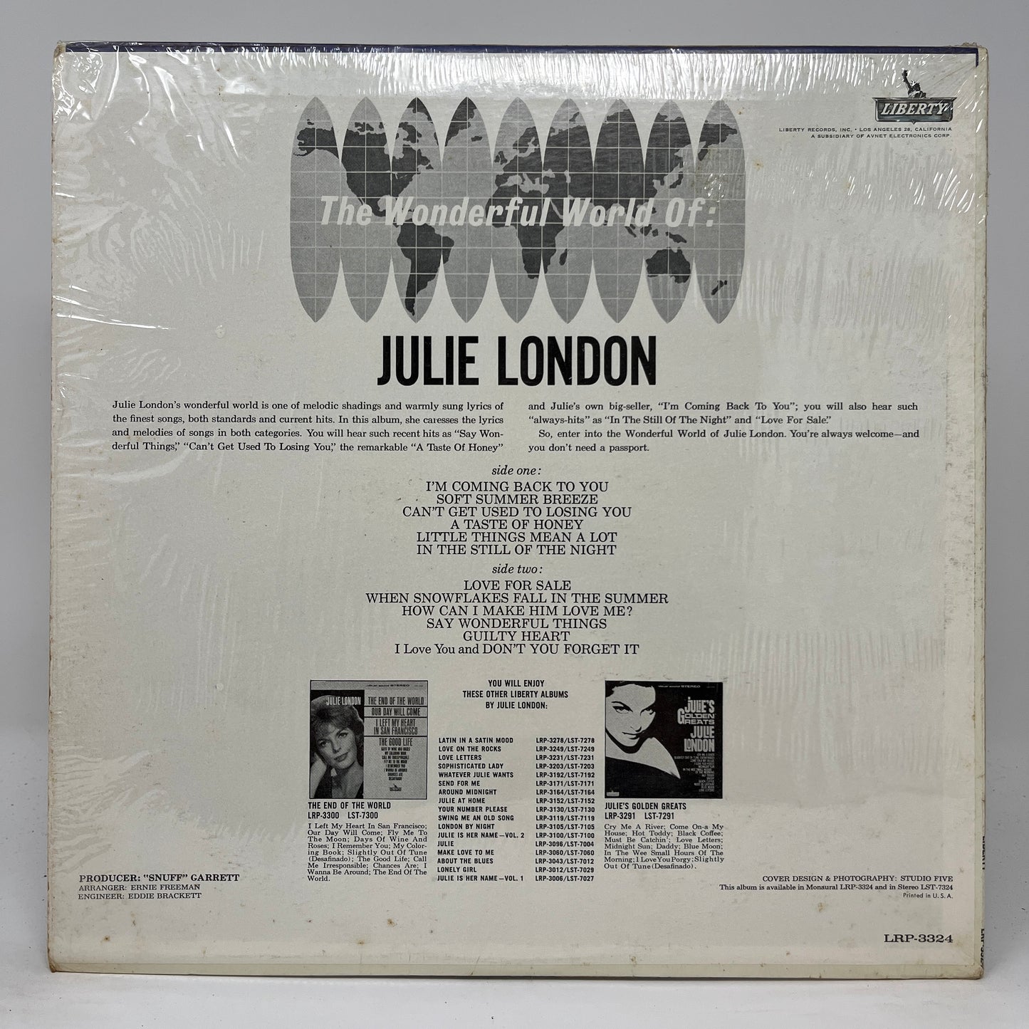 Julie London : The Wonderful World Of Julie London (LP,Album,Mono)