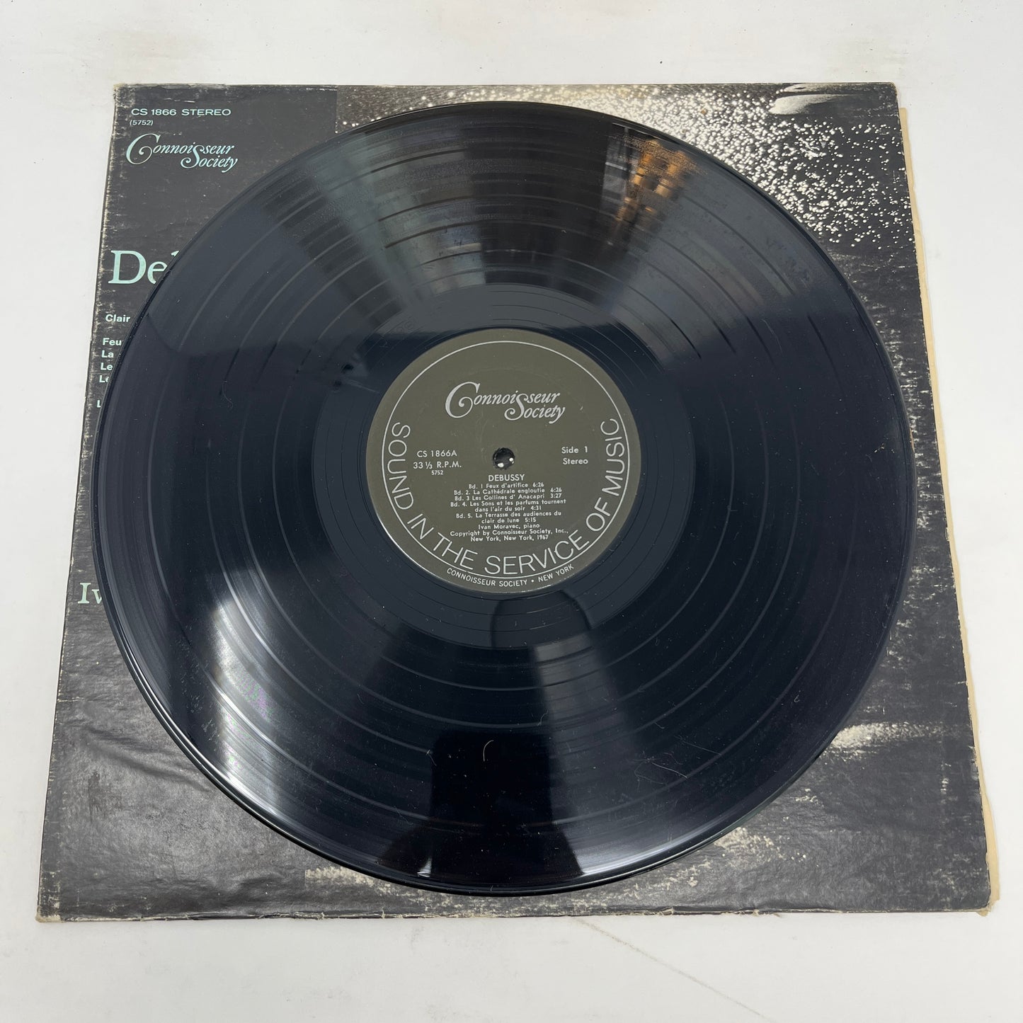 Claude Debussy - Ivan Moravec : Feux D'artifice / La Cathedrale Engloutie / Les Collines D'Anacapri / Les Sons Et Les Parfums Tournent Dans L'air Du Soir / La Terrasse Des Audiences Du Clair De Lune / "Children's Corner" Suite / Clair De Lune (LP,Album,Reissue,Stereo)