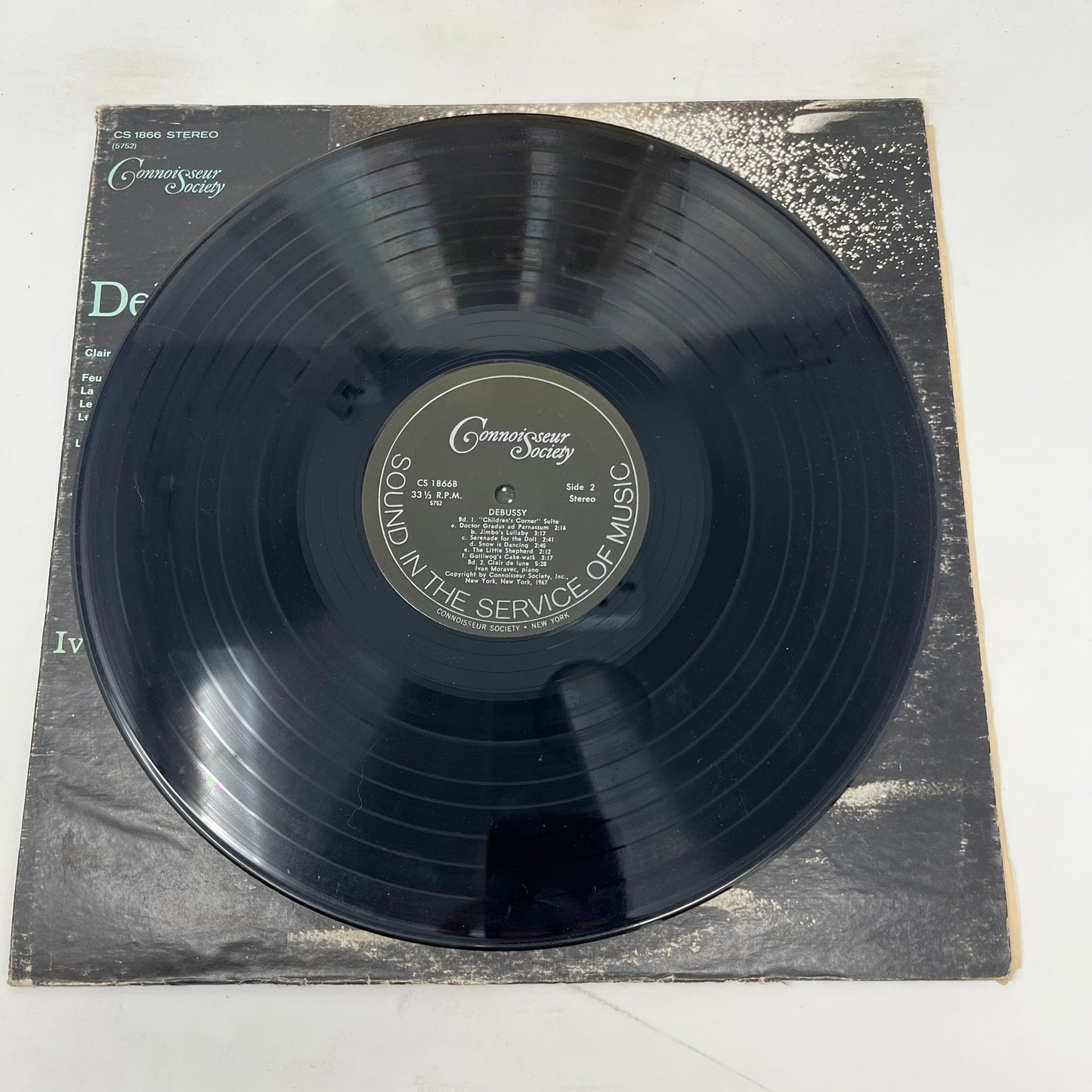 Claude Debussy - Ivan Moravec : Feux D'artifice / La Cathedrale Engloutie / Les Collines D'Anacapri / Les Sons Et Les Parfums Tournent Dans L'air Du Soir / La Terrasse Des Audiences Du Clair De Lune / "Children's Corner" Suite / Clair De Lune (LP,Album,Reissue,Stereo)