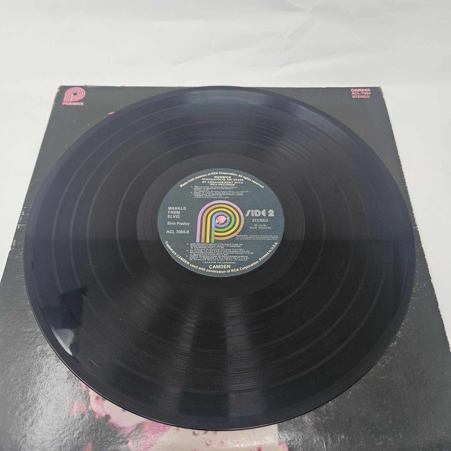 Elvis Presley : Mahalo From Elvis (LP,Compilation,Stereo)