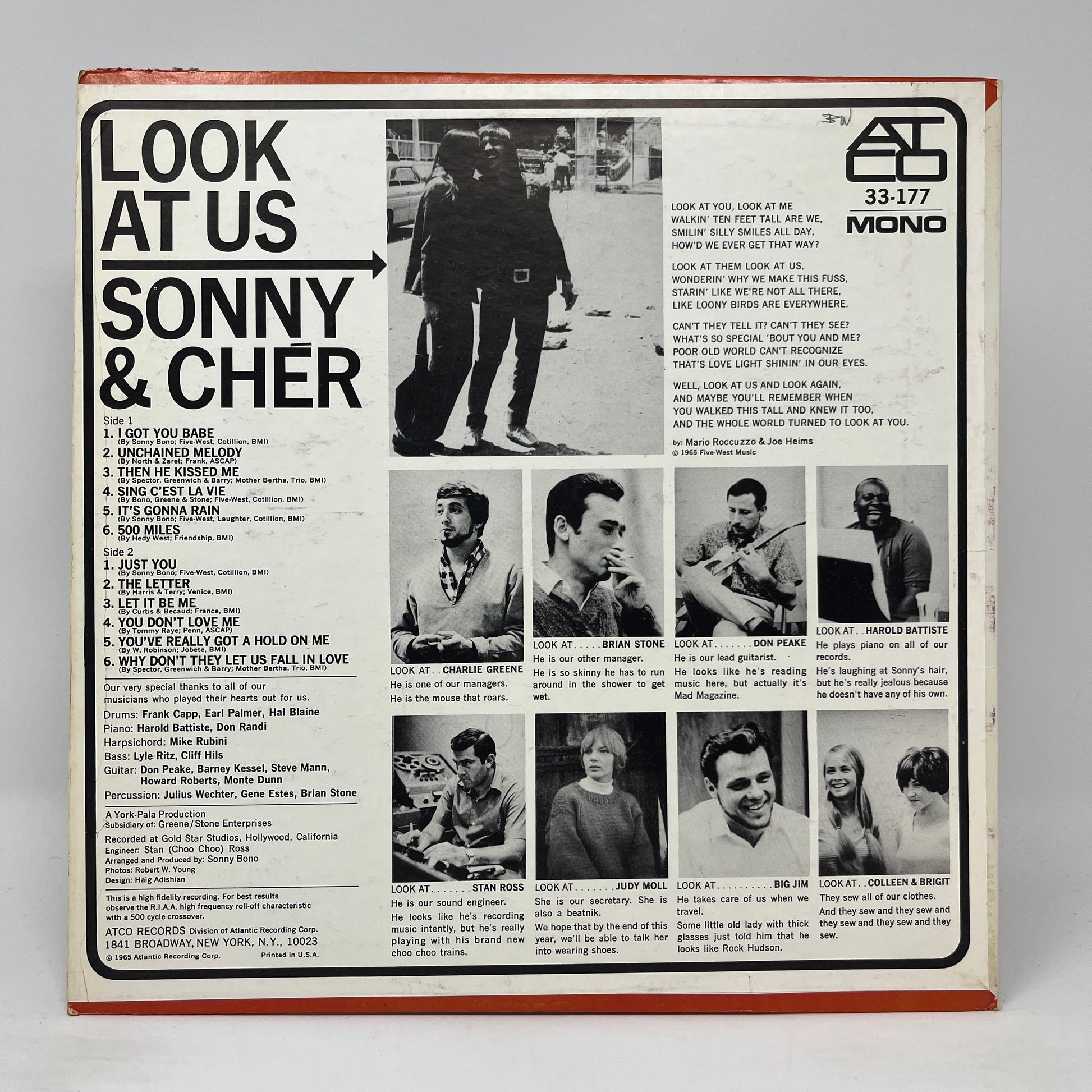 Sonny & Cher : Look At Us (LP,Album,Mono)