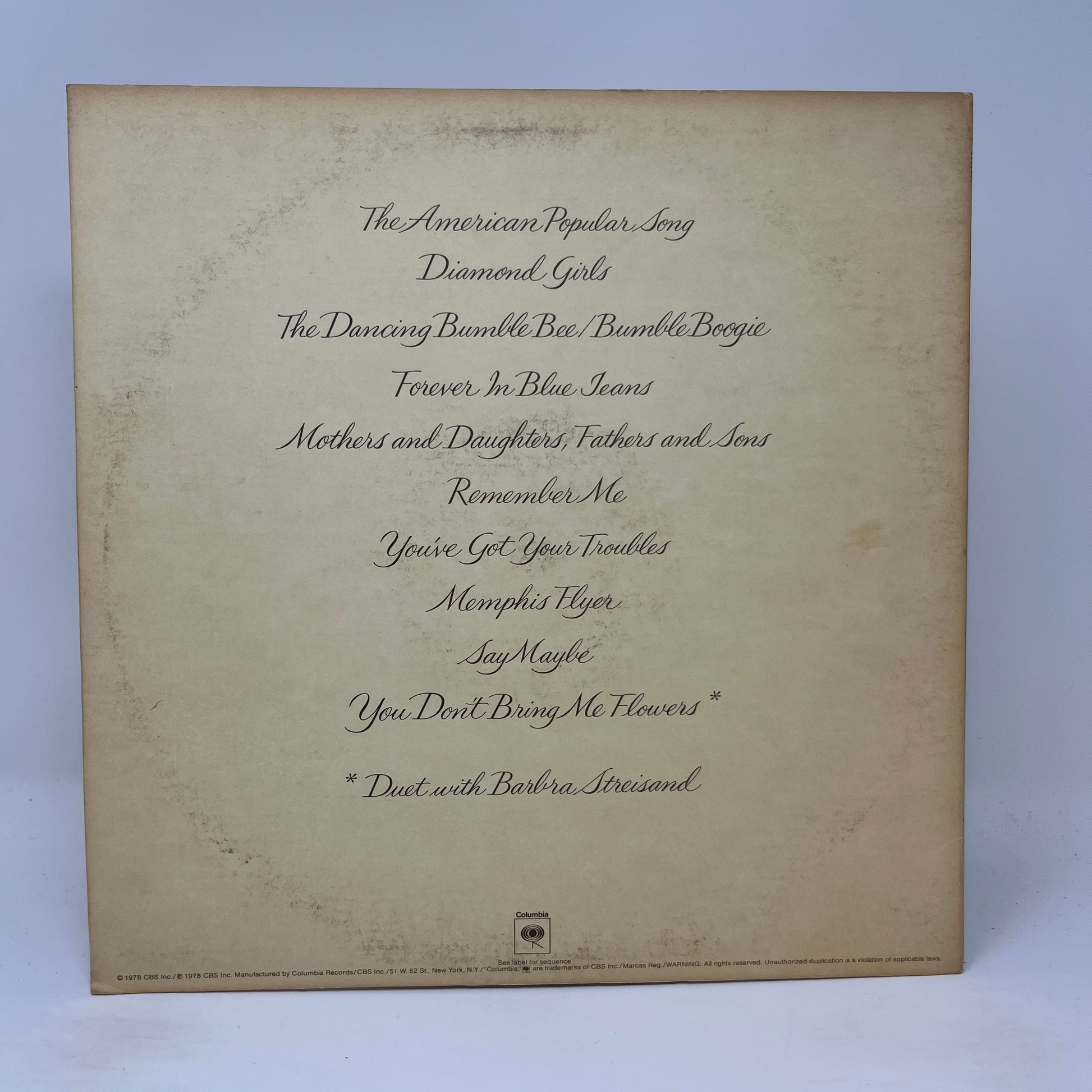 Neil Diamond : You Don't Bring Me Flowers (LP,Album)