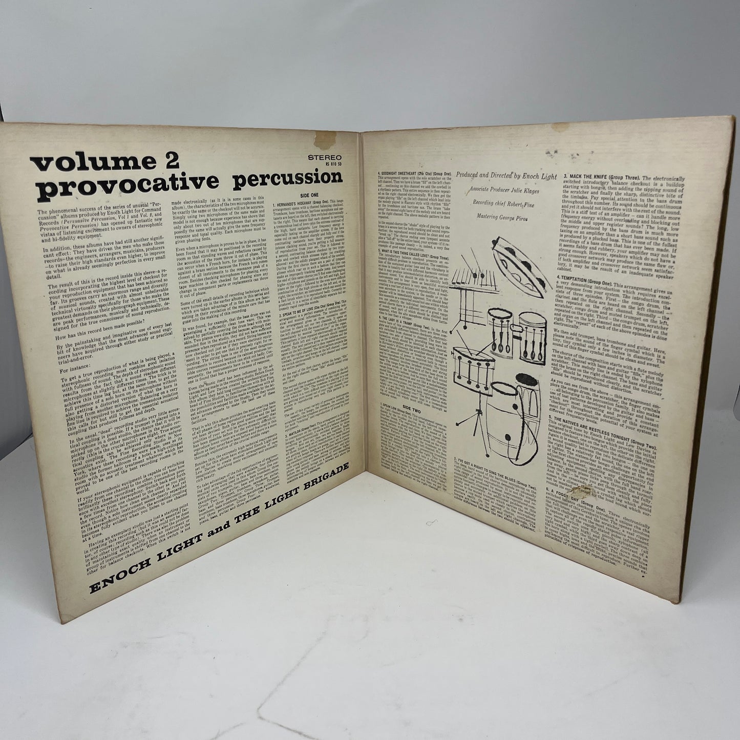 Enoch Light And The Light Brigade : Provocative Percussion Volume 2 (LP,Album,Repress,Stereo)