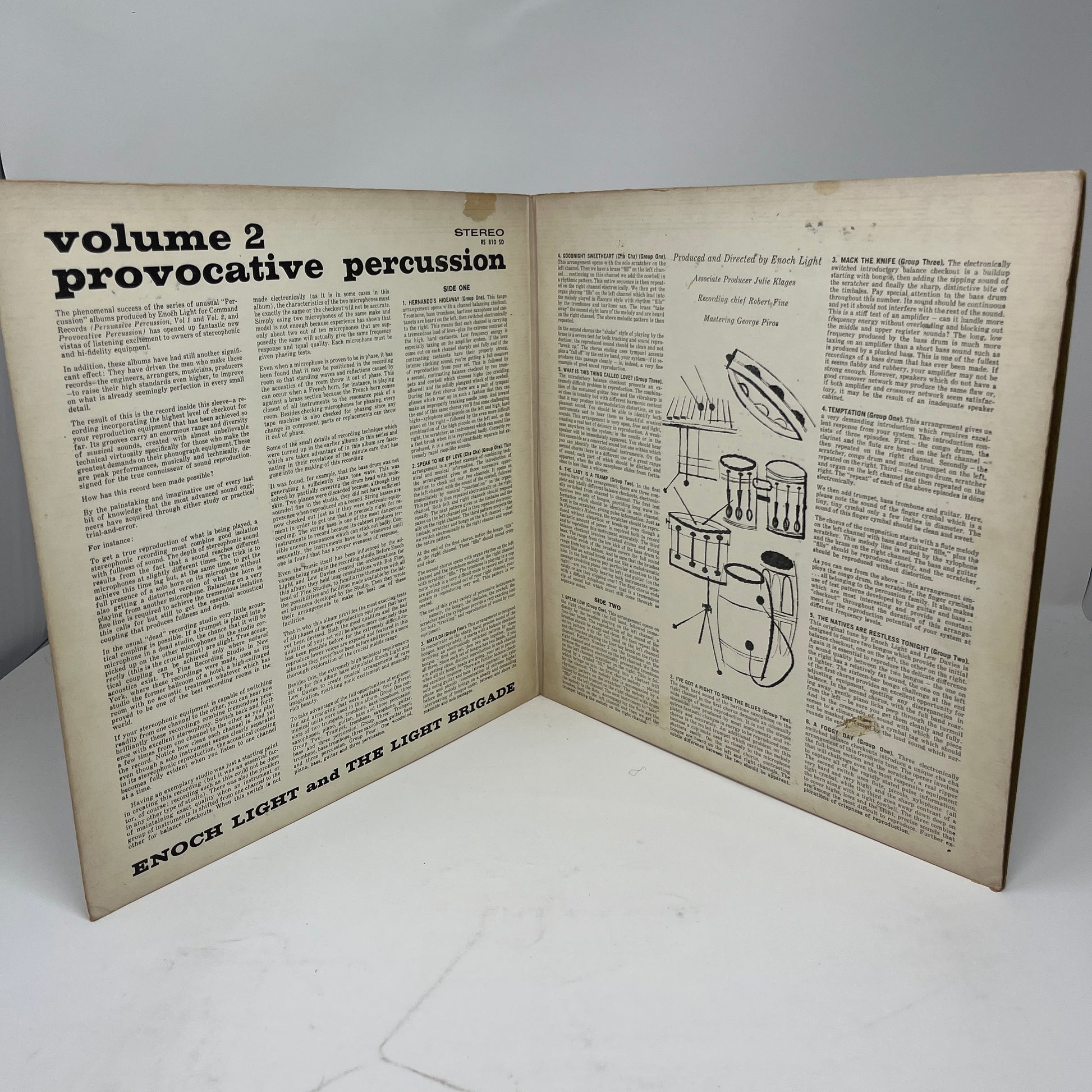 Enoch Light And The Light Brigade : Provocative Percussion Volume 2 (LP,Album,Repress,Stereo)