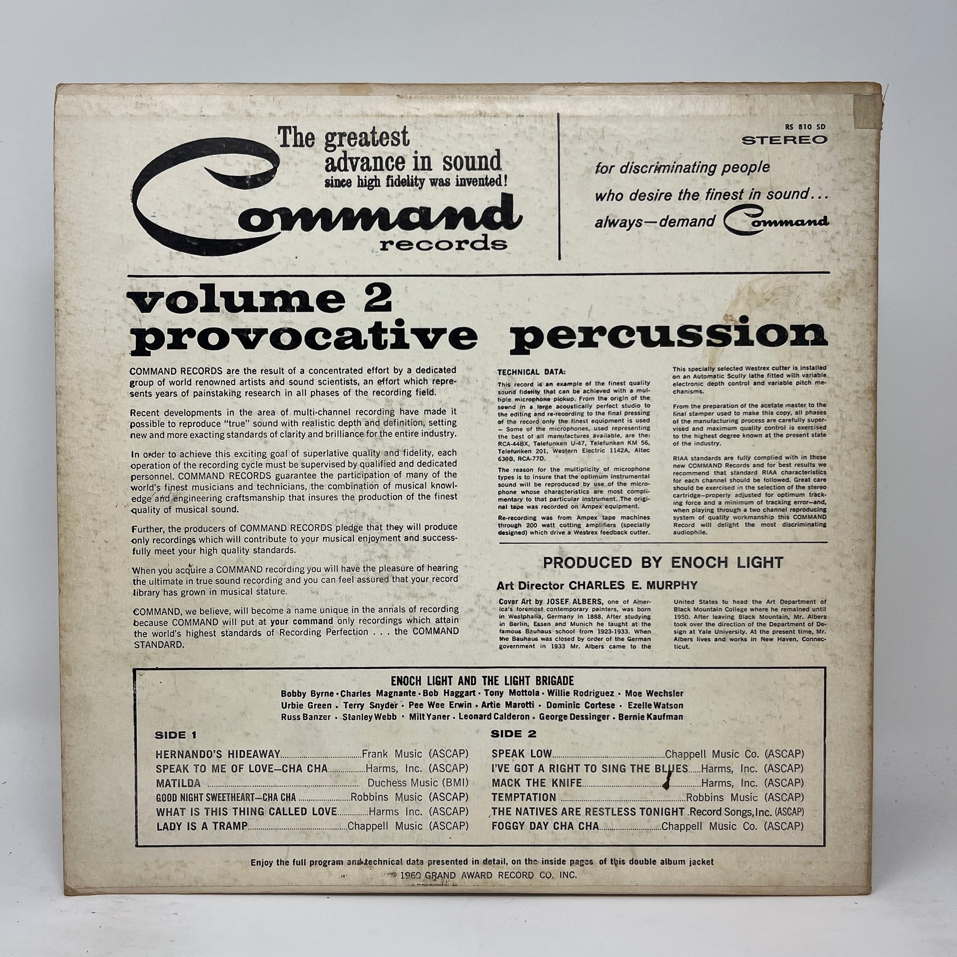 Enoch Light And The Light Brigade : Provocative Percussion Volume 2 (LP,Album,Repress,Stereo)