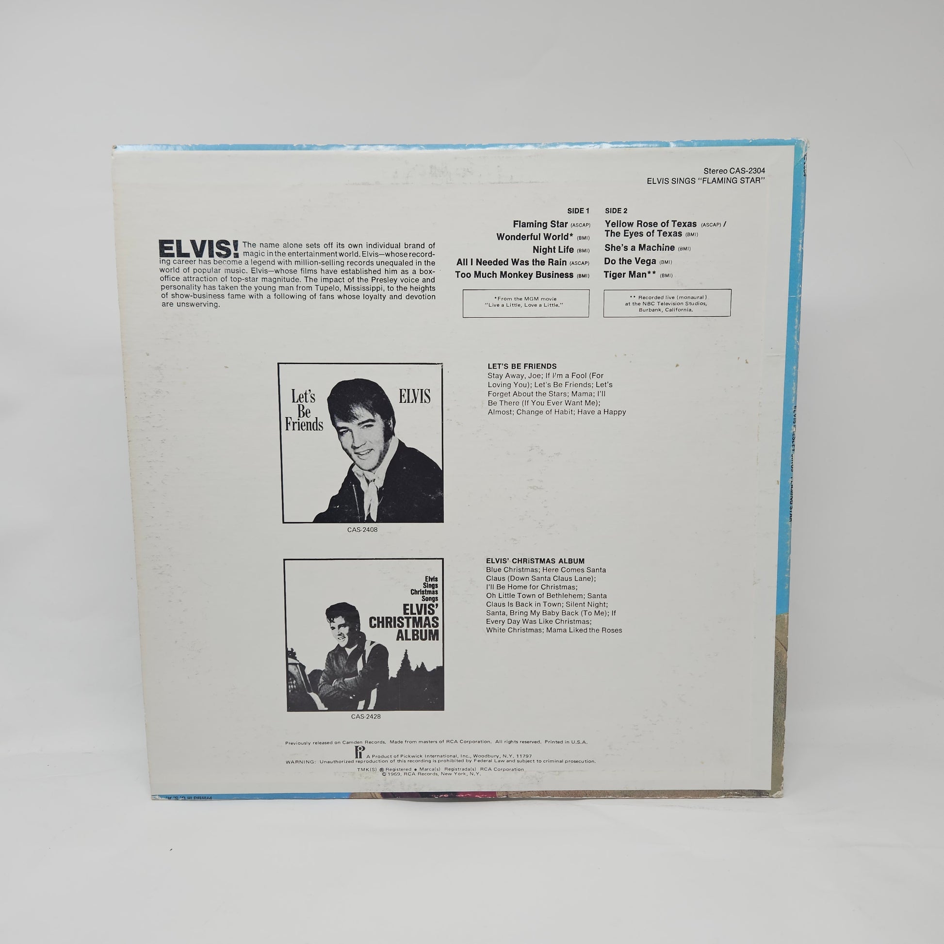 Elvis Presley : Elvis Sings Flaming Star (LP,Album,Reissue)
