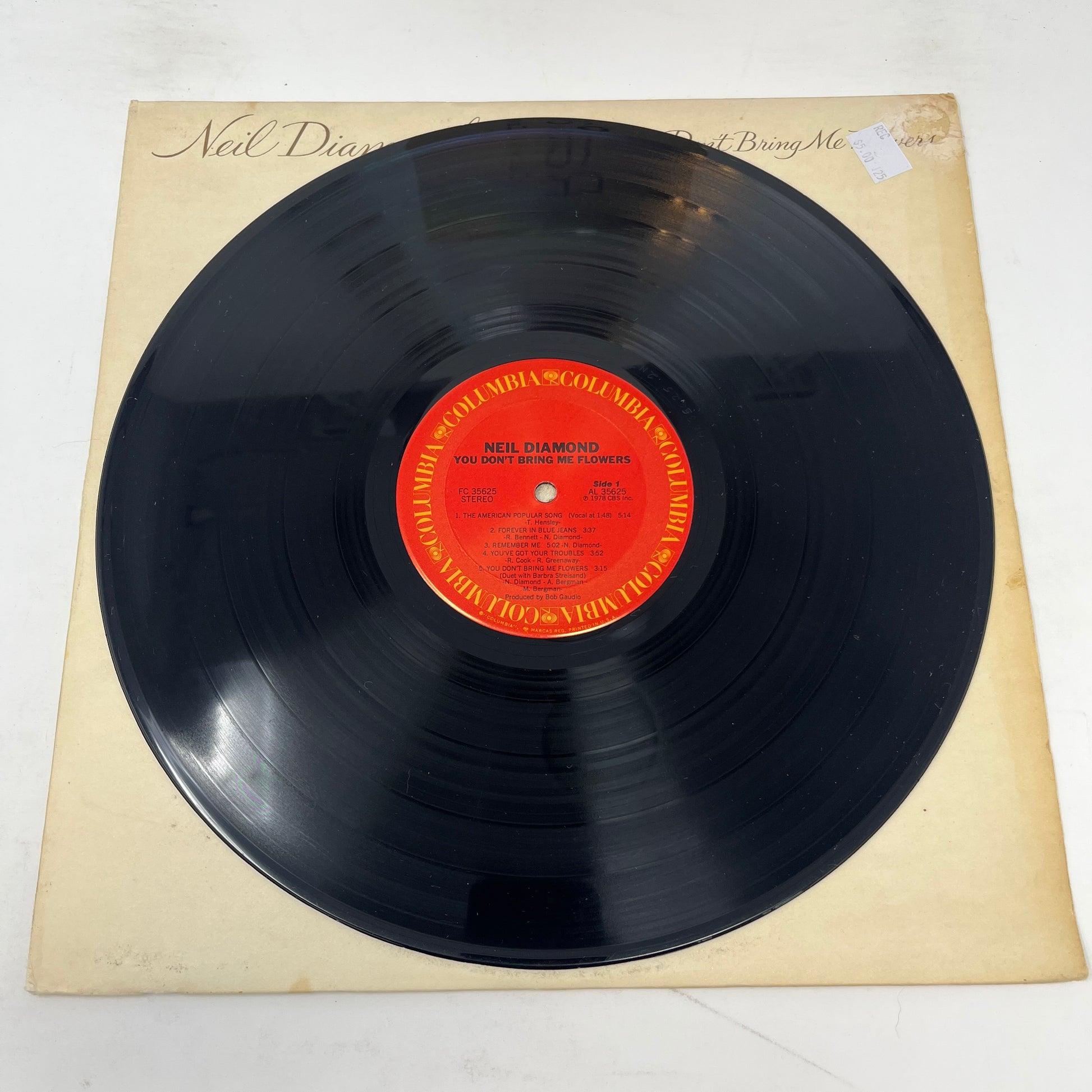 Neil Diamond : You Don't Bring Me Flowers (LP,Album)