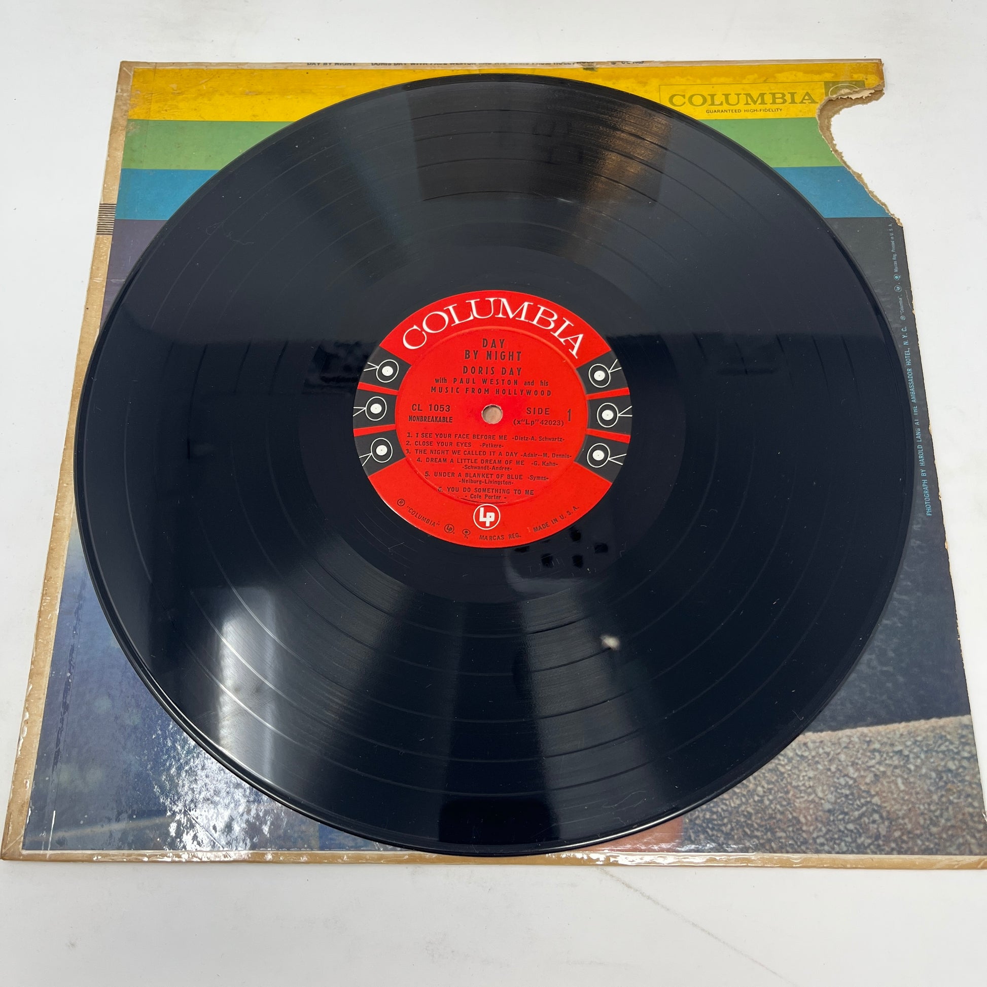 Doris Day With Paul Weston And His Music From Hollywood : Day By Night (LP,Album,Mono)