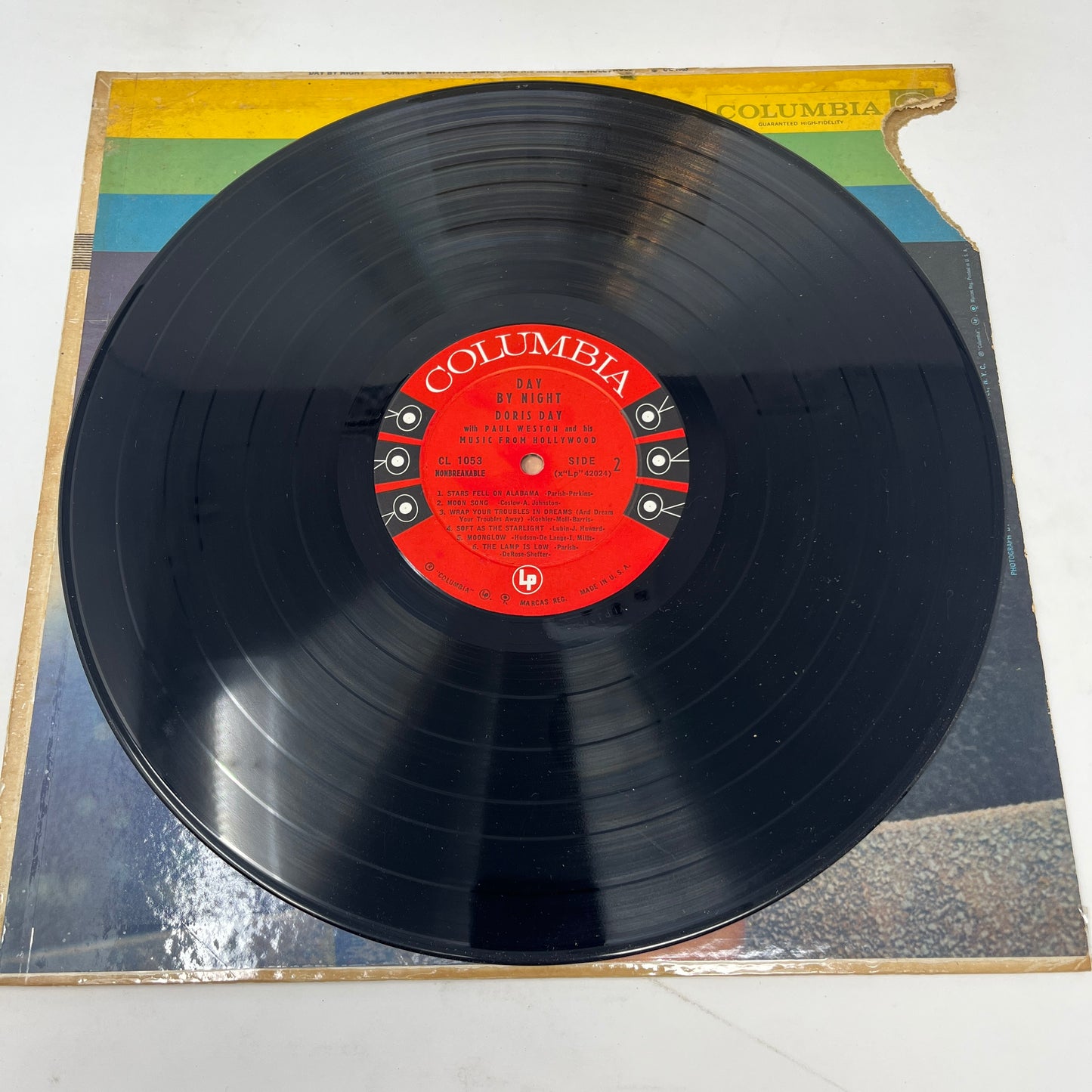 Doris Day With Paul Weston And His Music From Hollywood : Day By Night (LP,Album,Mono)