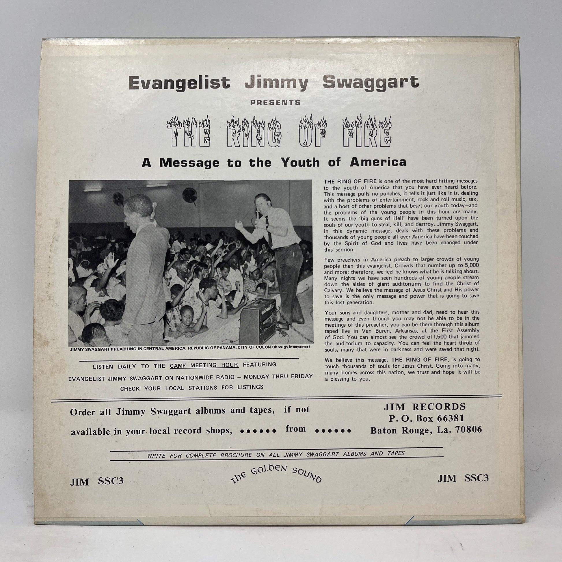 Jimmy Swaggart : The Ring Of Fire (LP)
