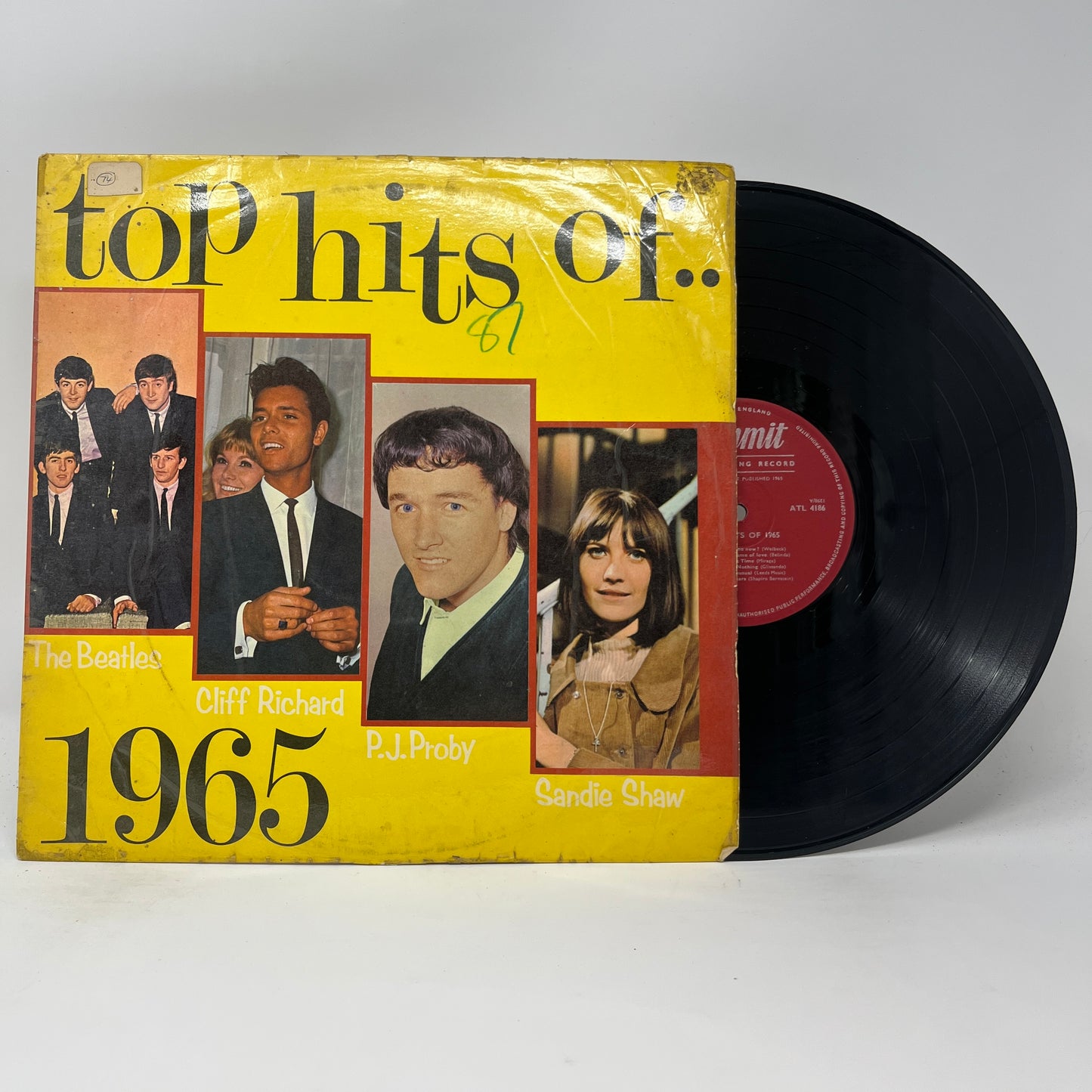 Unknown Artist : Top Hits Of 1965 (LP,Mono)