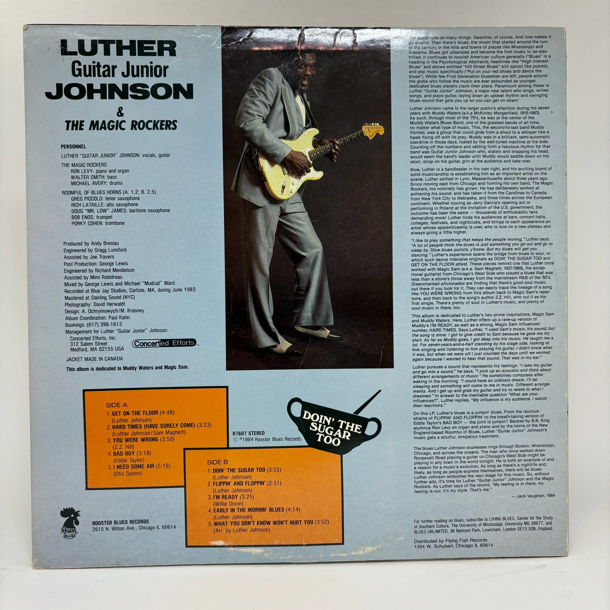 Luther "Guitar Junior" Johnson & The Magic Rockers : Doin' The Sugar Too (LP)