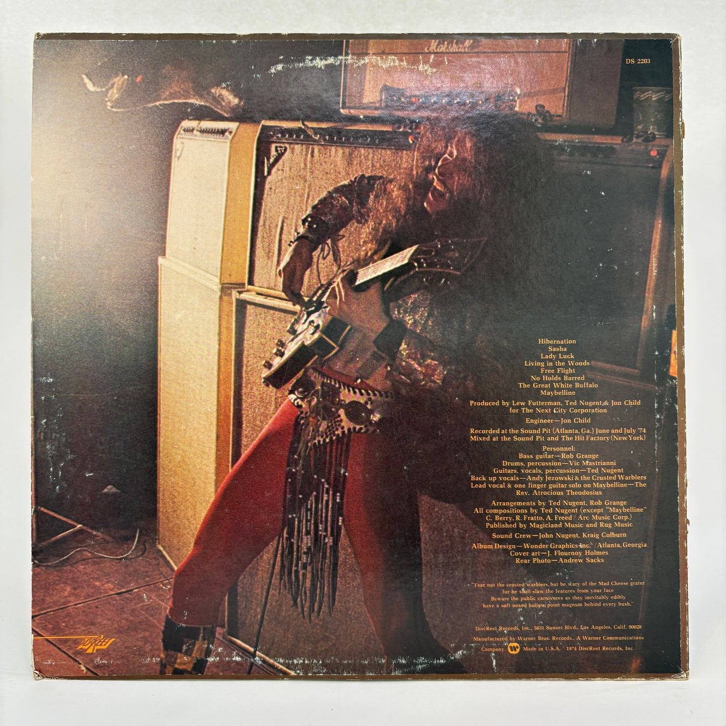 The Amboy Dukes : Tooth, Fang & Claw (LP,Album)