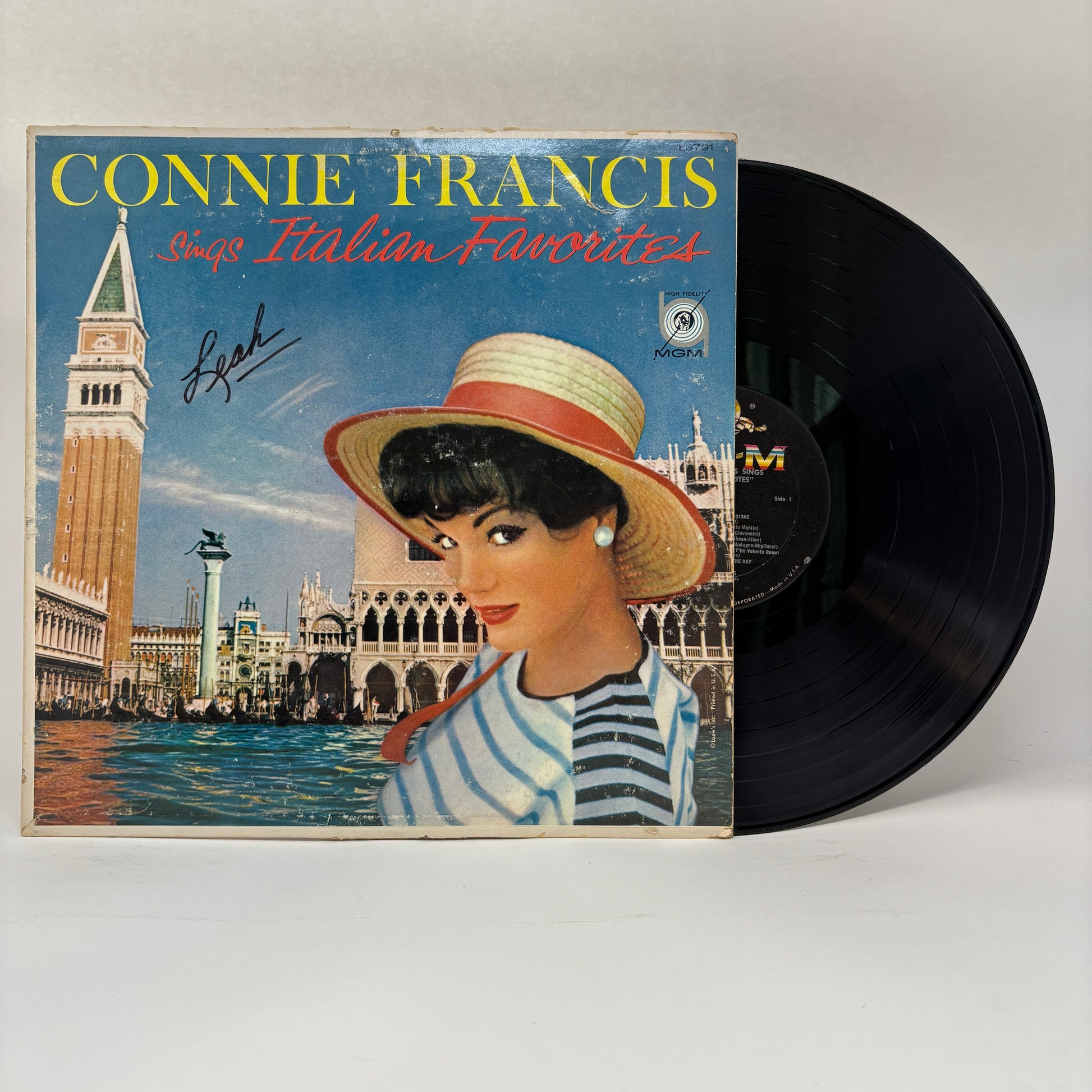Connie Francis : Sings Italian Favorites (LP,Album,Mono)