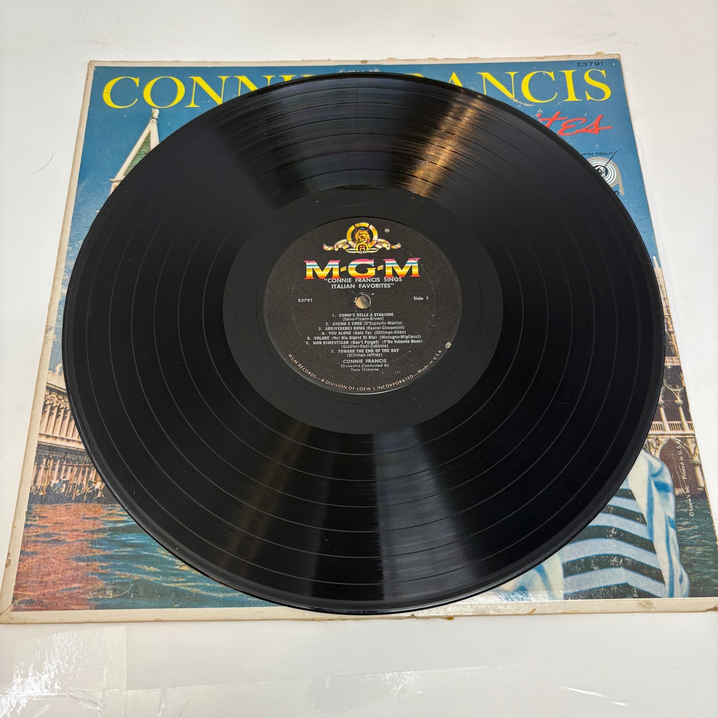 Connie Francis : Sings Italian Favorites (LP,Album,Mono)