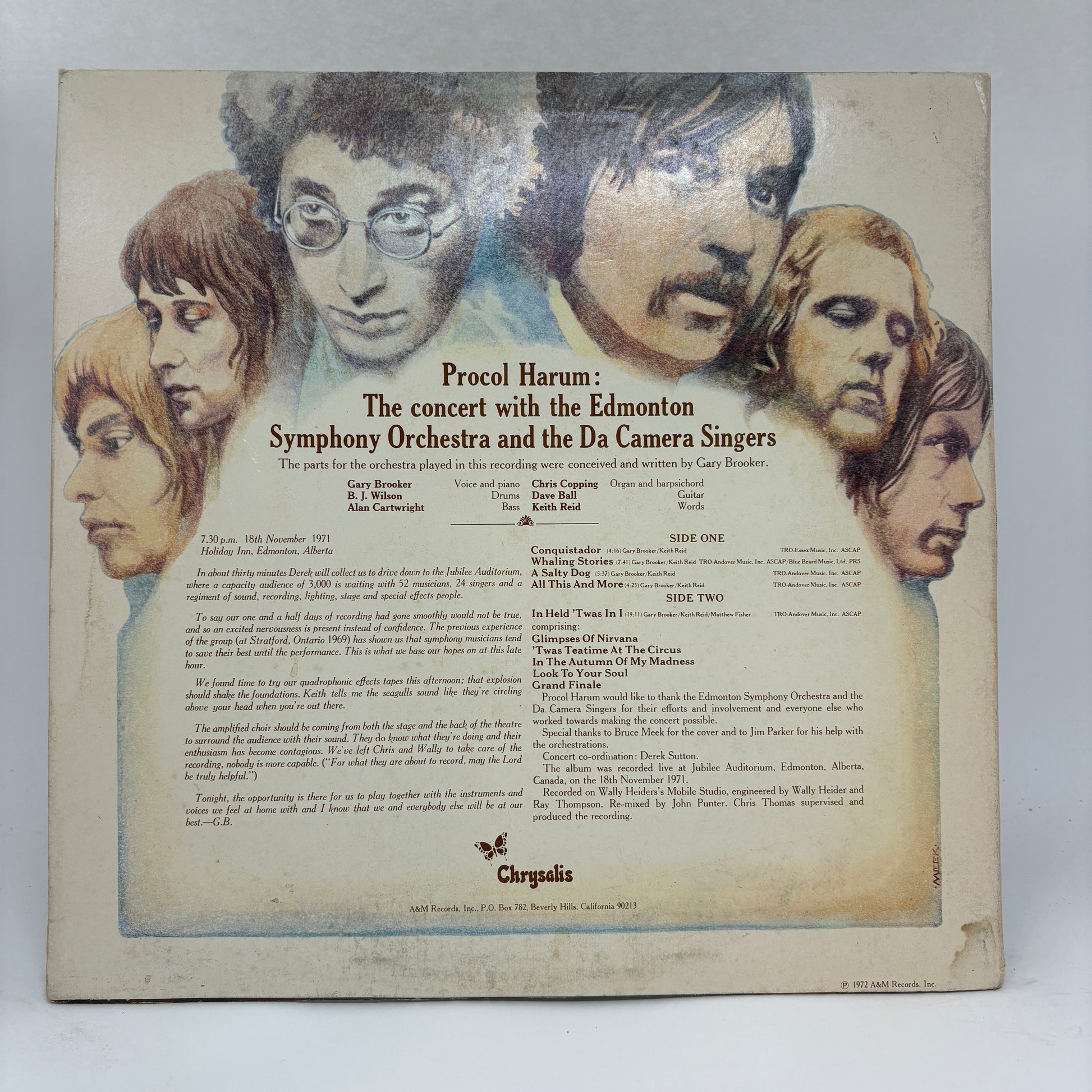 Procol Harum In Concert With The Edmonton Symphony Orchestra : Live (LP,Album,Reissue)