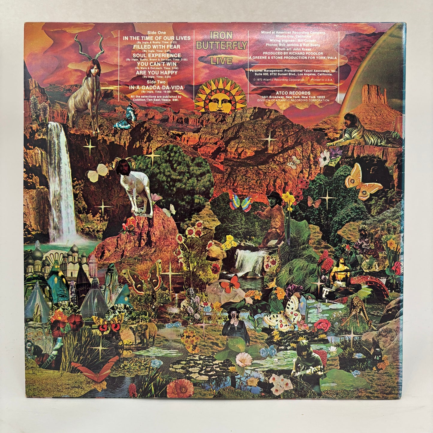 Iron Butterfly : Live (LP,Album,Reissue)