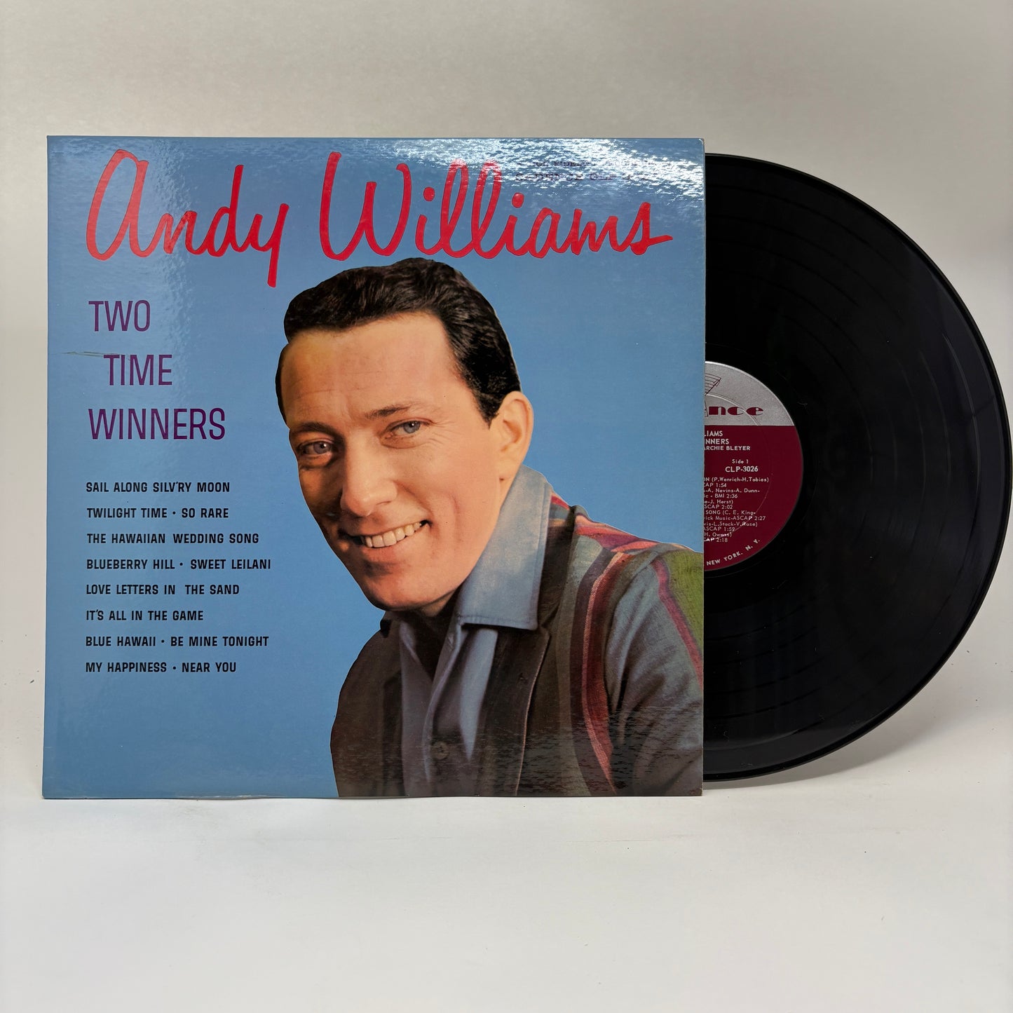 Andy Williams : Two Time Winners (LP,Album,Mono)