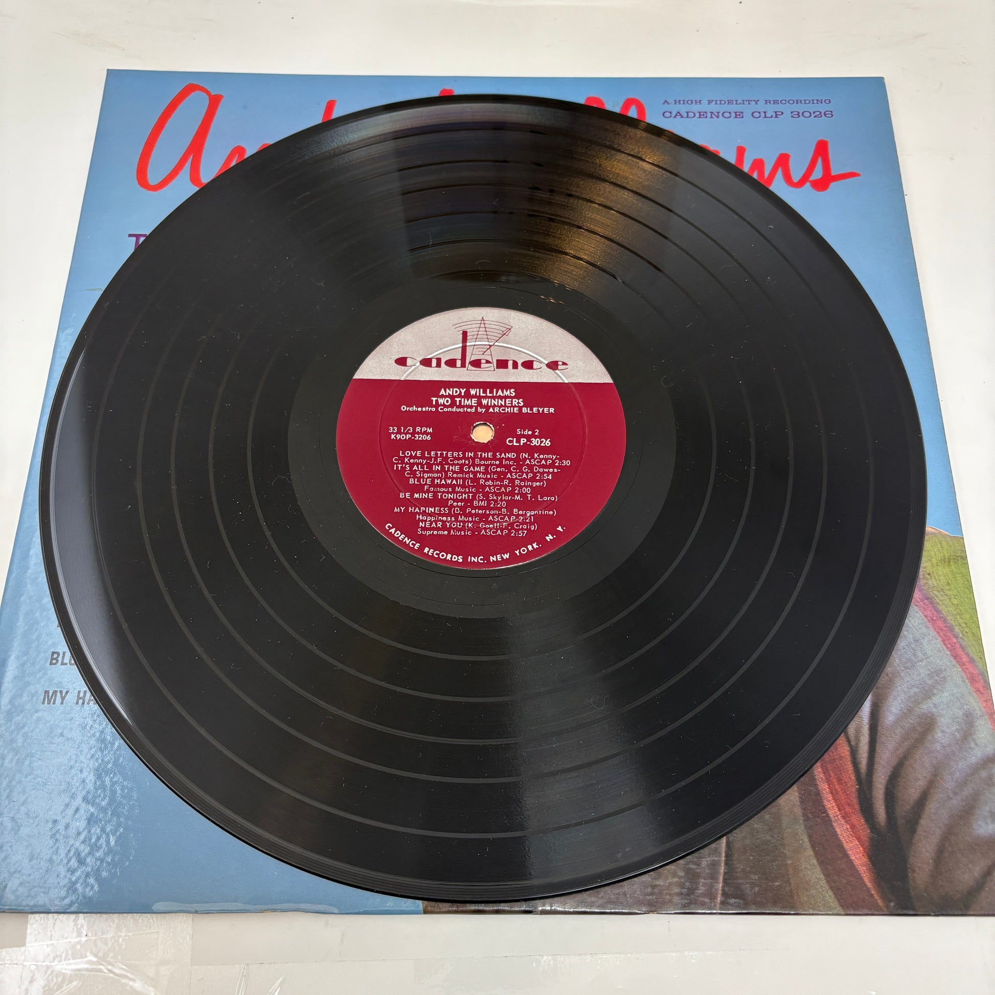 Andy Williams : Two Time Winners (LP,Album,Mono)